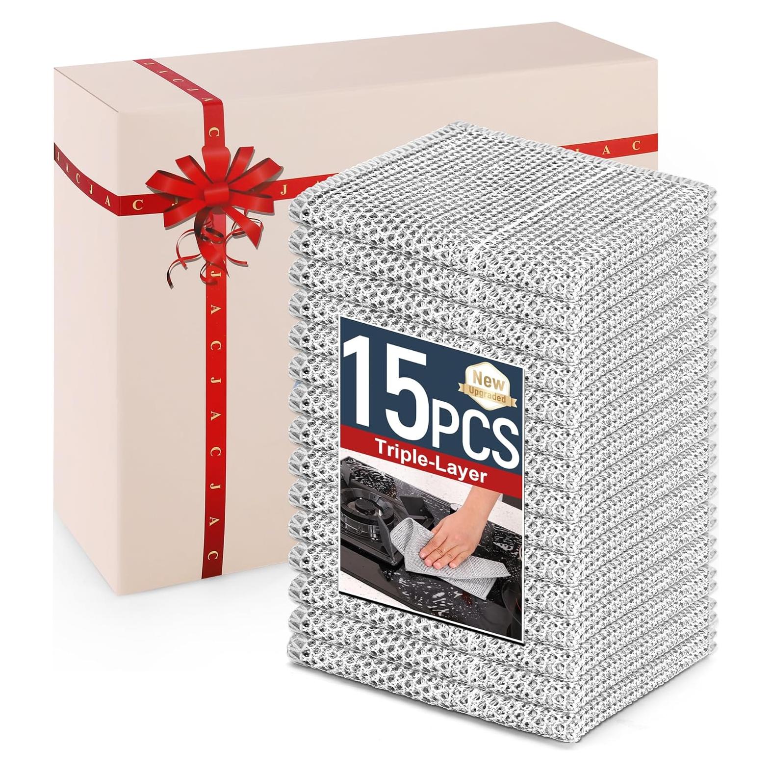 Paños de Limpieza Reutilizables CJACJA 15PCS Sin Rayones