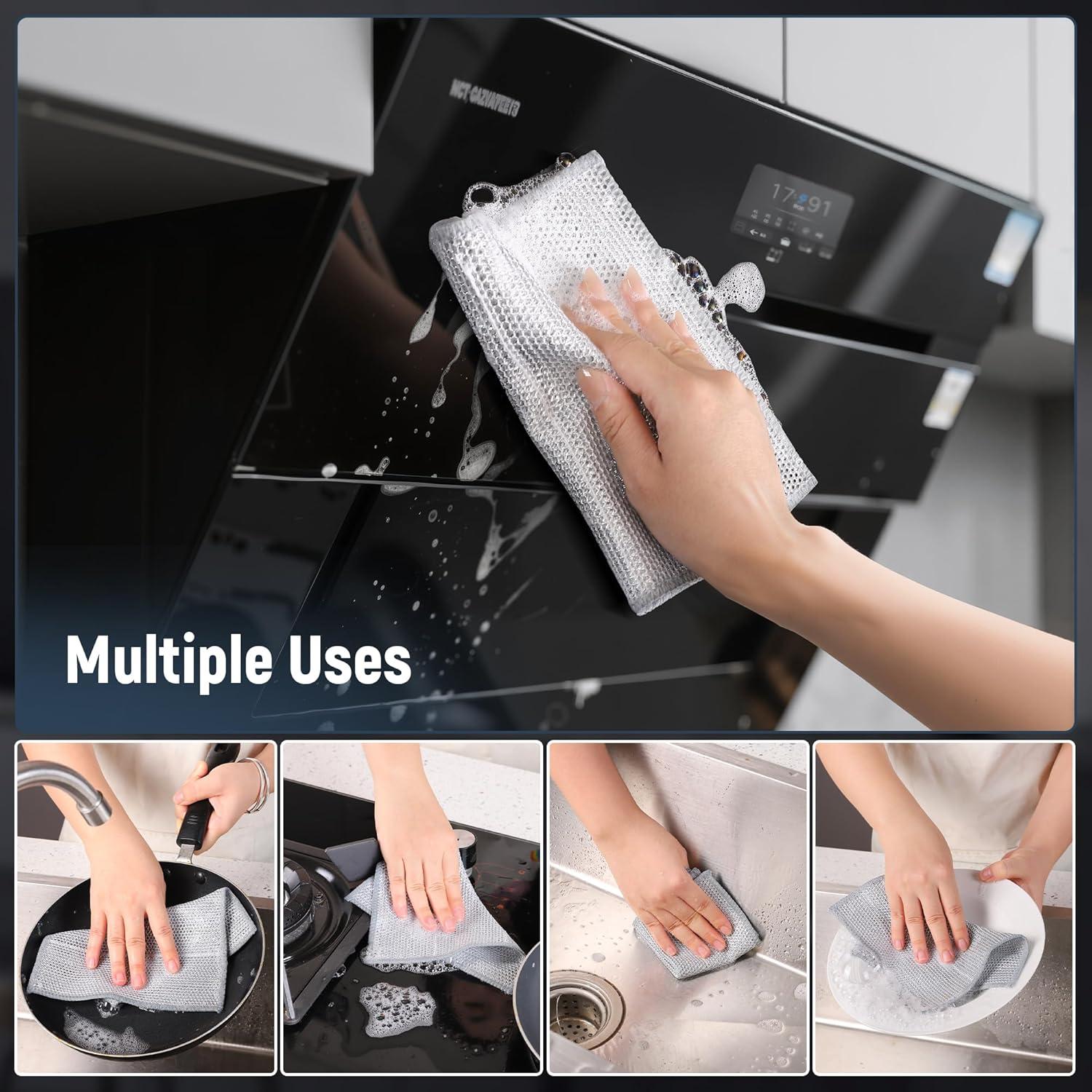 Paños de Limpieza Reutilizables CJACJA 15PCS Sin Rayones