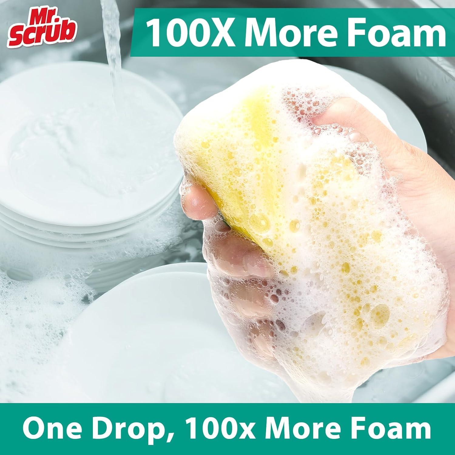 Esponjas de Cocina MR. SCRUB Paquete de 12 Multiusos 6.86x10.8 cm