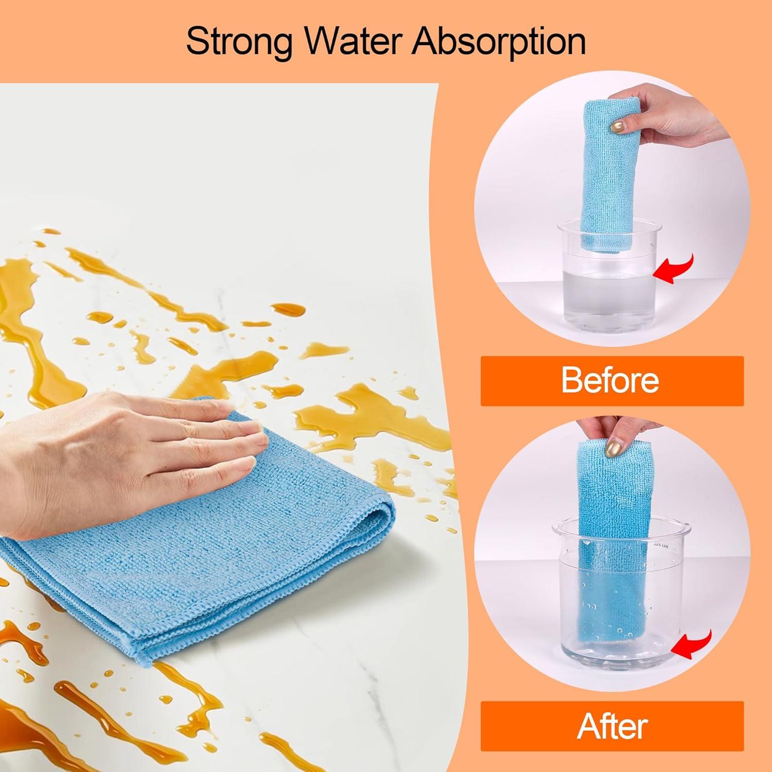 Juego de paños de cocina Aidoclip 20PCS microfibra multipropósito