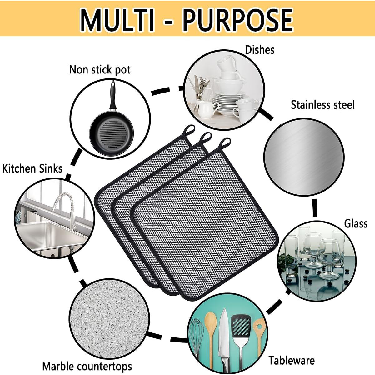 Paños de Malla VICOLOUR para Cocina 30.48x30.48 cm Paquete de 6