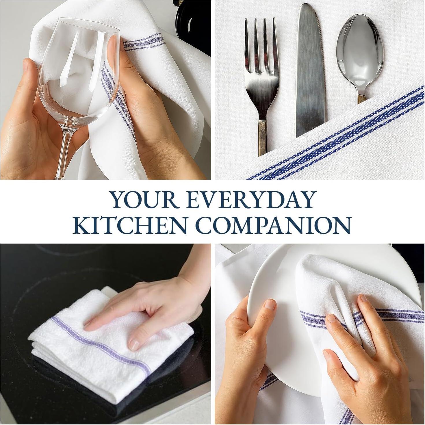 Juego de Toallas de Cocina Lane Linen - 12 Toallas 38x64cm Algodón