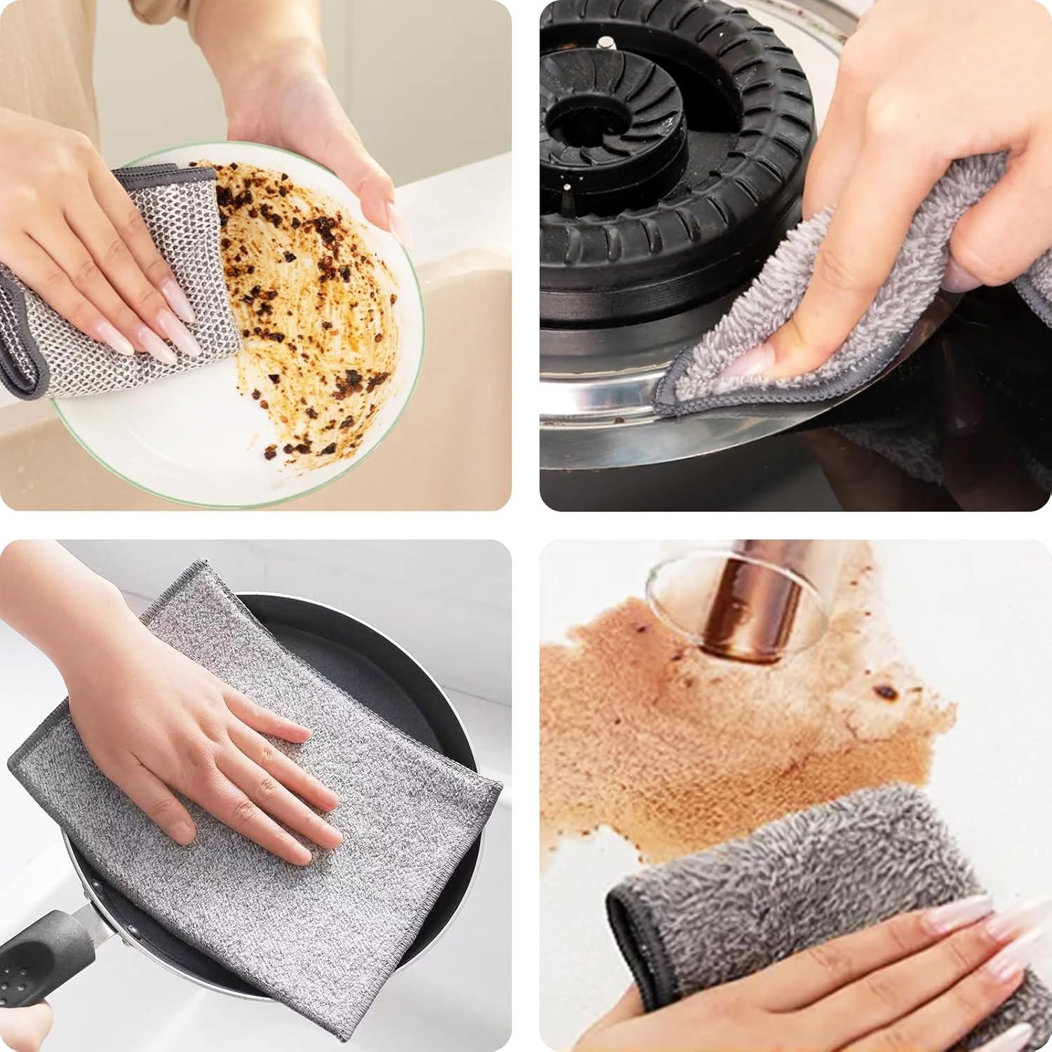 Paños de Cocina NESTLY 3 Pcs Antirrayas 20x20 cm Absorbentes