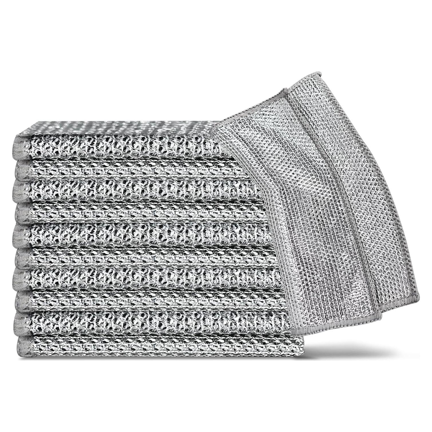 Paños de Limpieza Reutilizables AREYCVK 20x20 cm - 10 Unidades