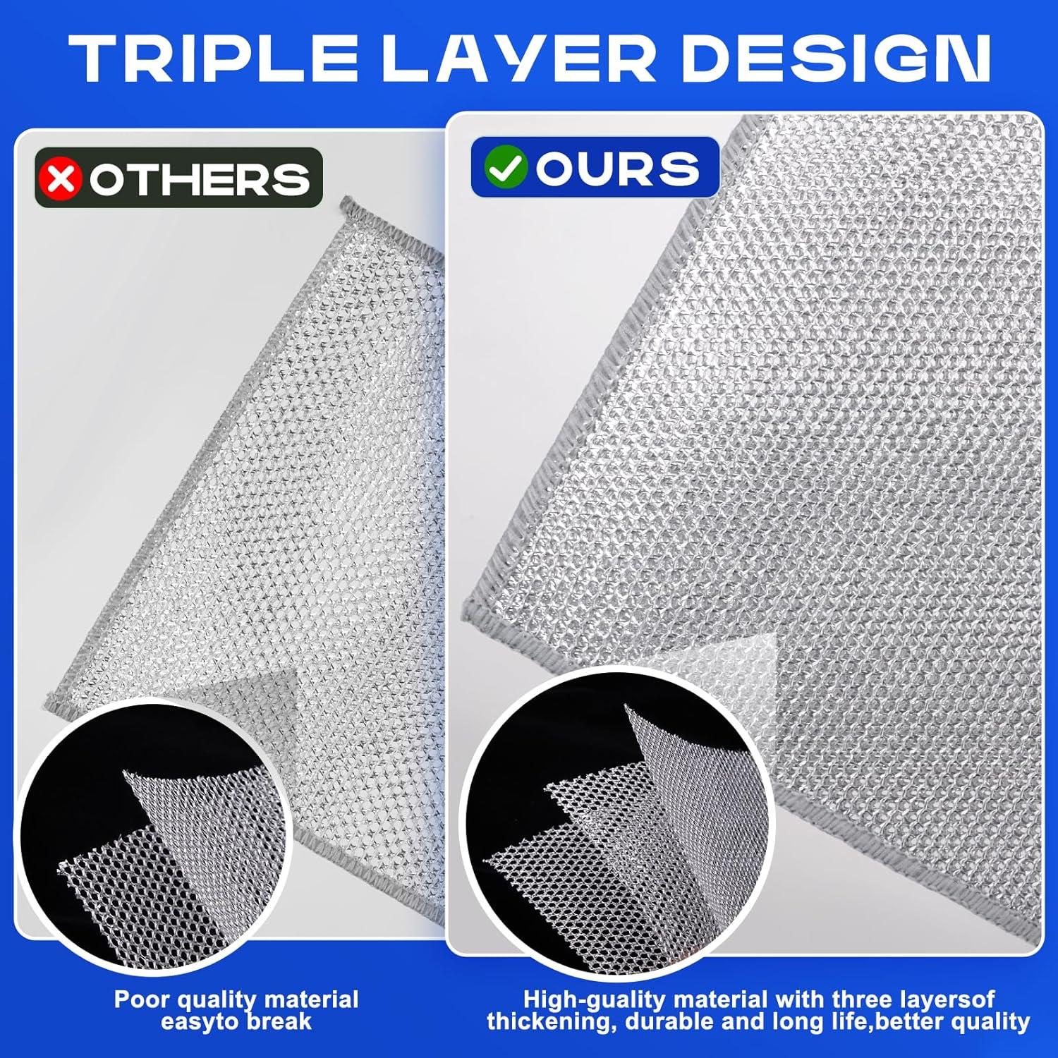 16 Paños de Cocina de Alambre Reutilizables Genérico 20.6cm