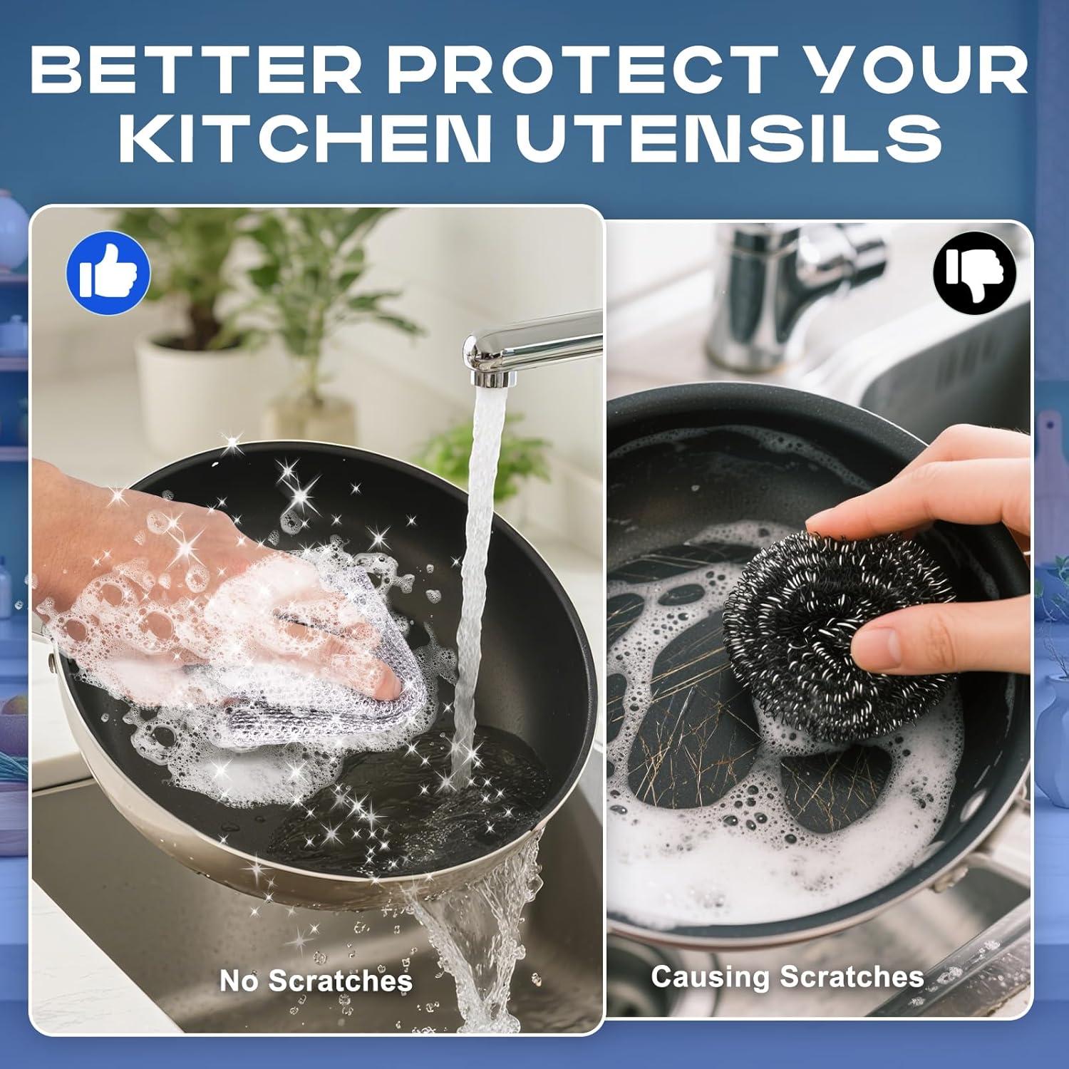 16 Paños de Cocina de Alambre Reutilizables Genérico 20.6cm