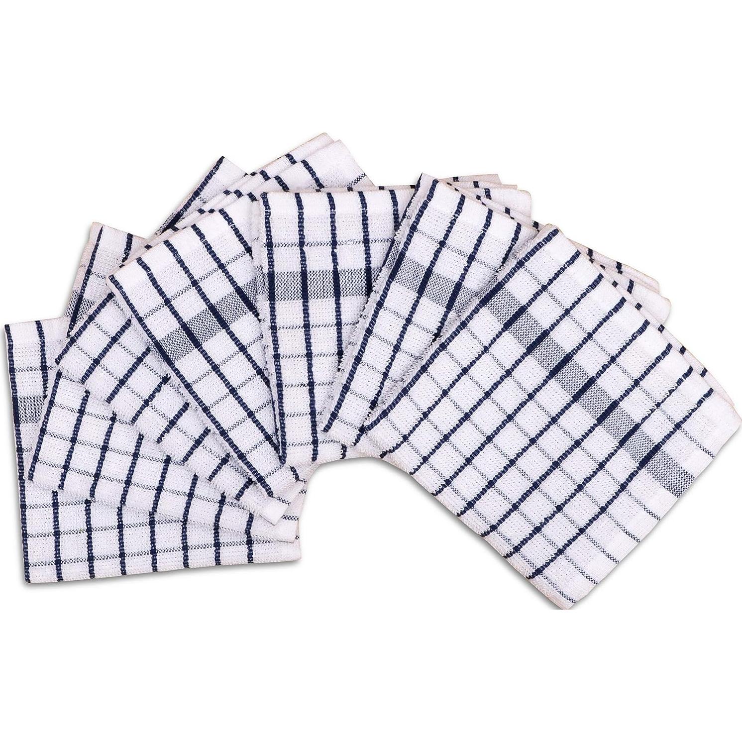 Set de 8 Paños de Cocina AMOUR INFINI Algodón Terry 30x30cm