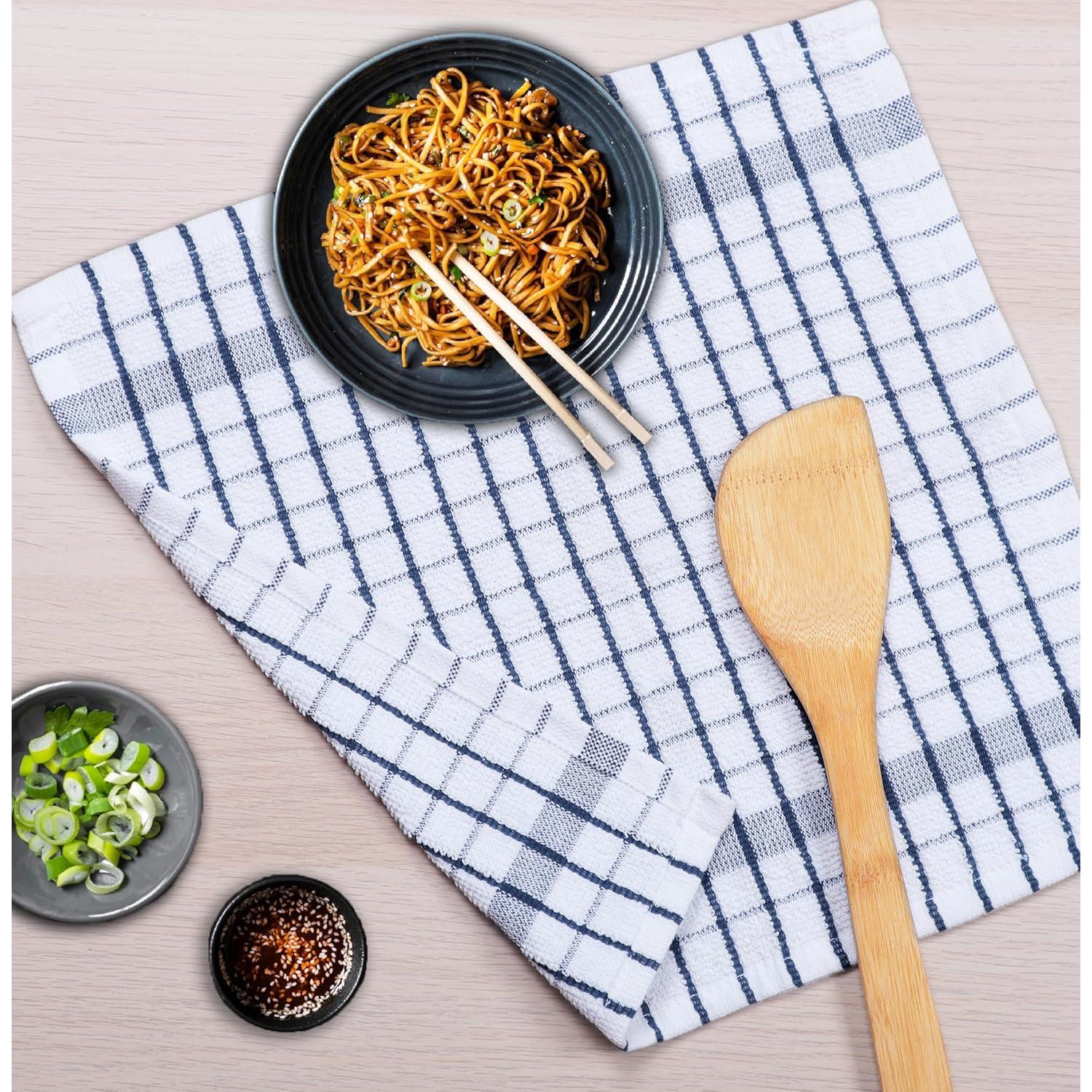 Set de 8 Paños de Cocina AMOUR INFINI Algodón Terry 30x30cm