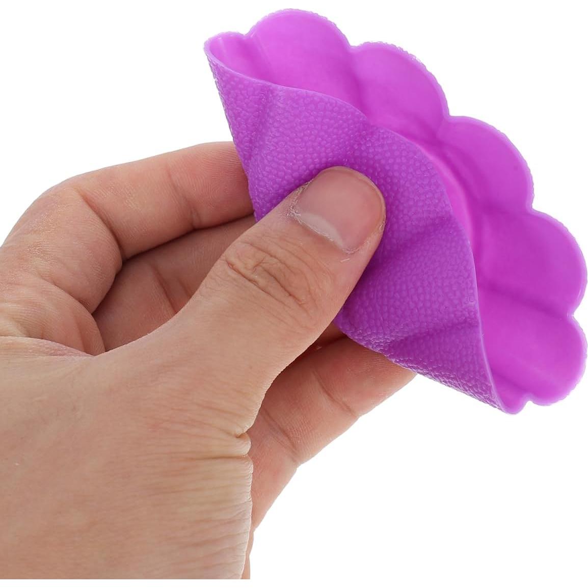 Moldes de Silicona Kichvoe 6Pcs para Muffins en Flor