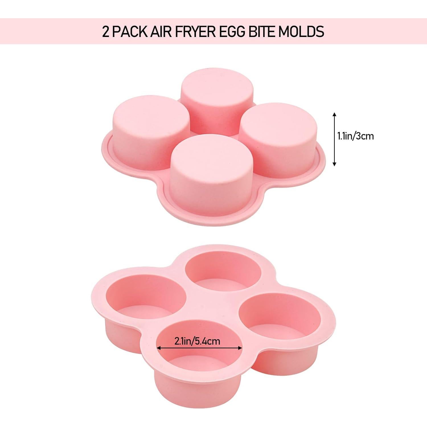 Moldes de Silicona para Huevos HUIKANGSHENG - 2 Pack Rosa