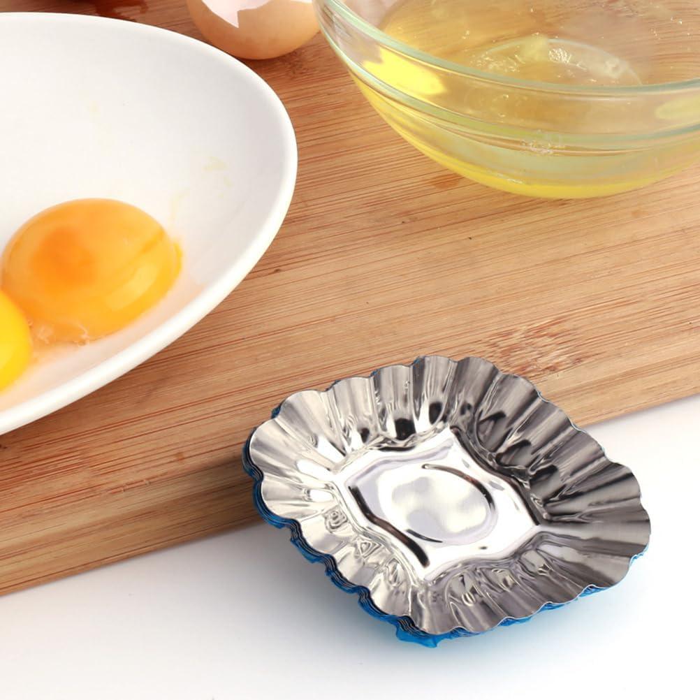 30 Moldes para Tartas Hemoton de Acero Inoxidable 6-9cm