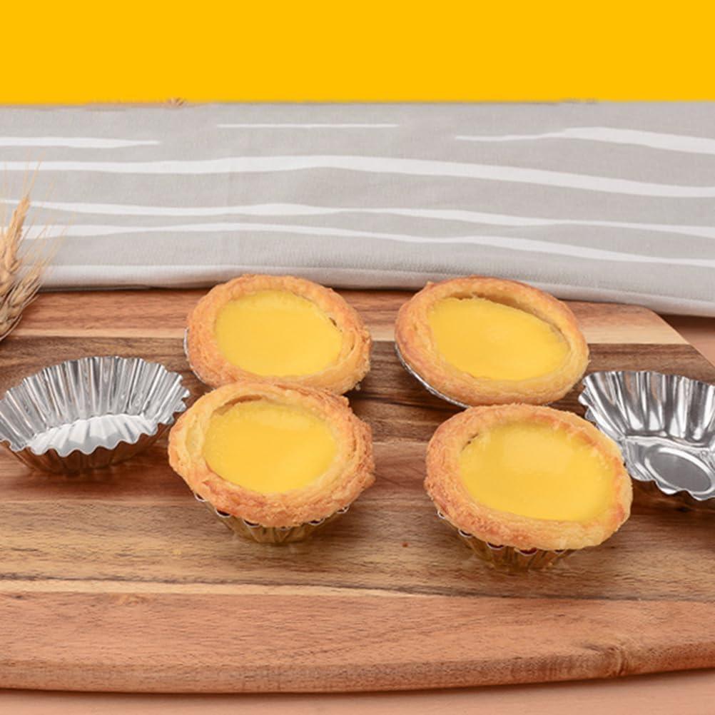 30 Moldes para Tartas Hemoton de Acero Inoxidable 6-9cm