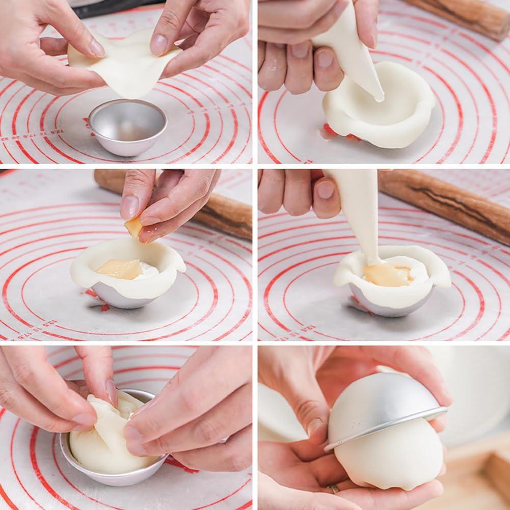 Moldes de Bombas de Baño GSHLLO 10 Pcs Aluminio 4.5cm