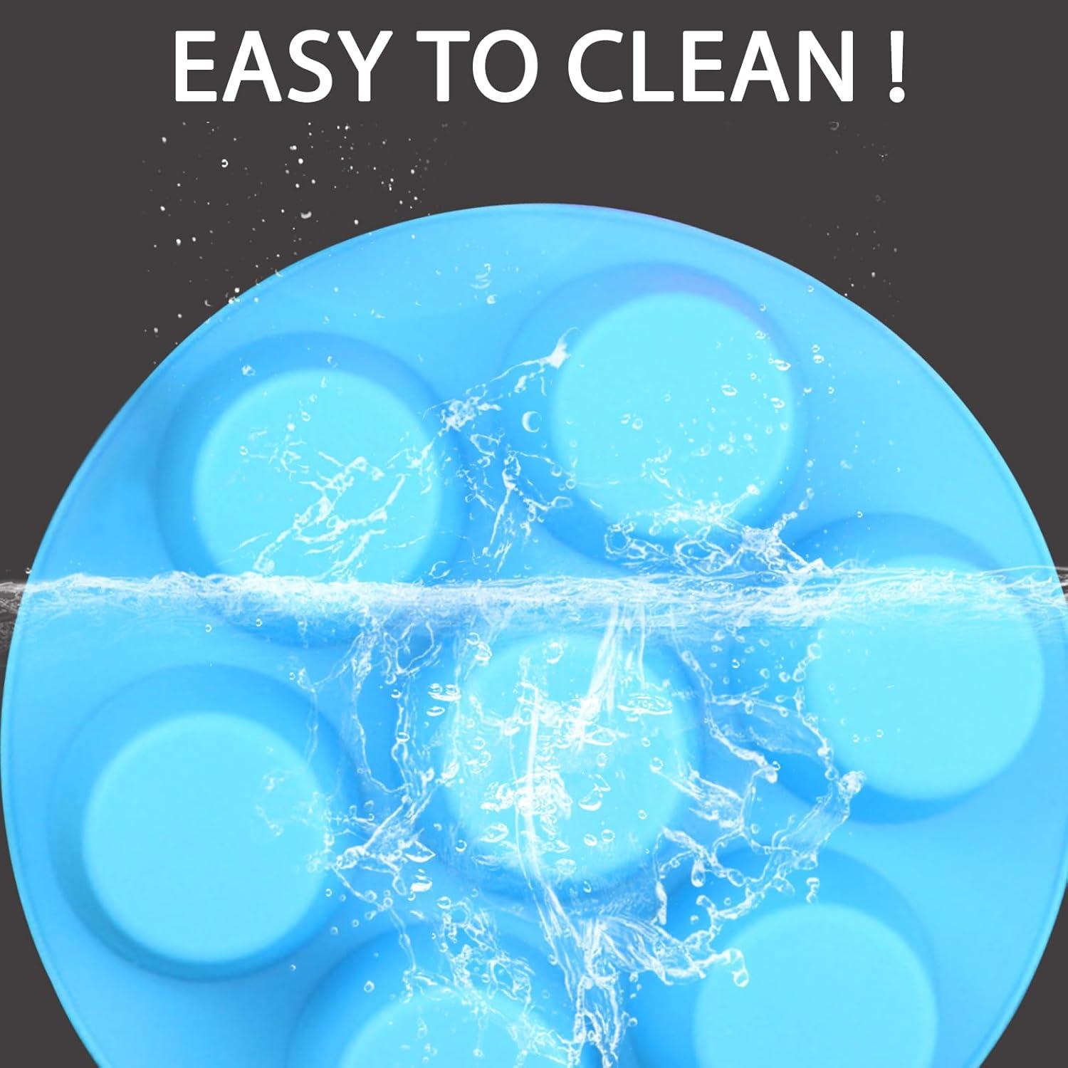 Molde de Silicona Fchil para Huevos en Freidora de Aire, 7 Tazas