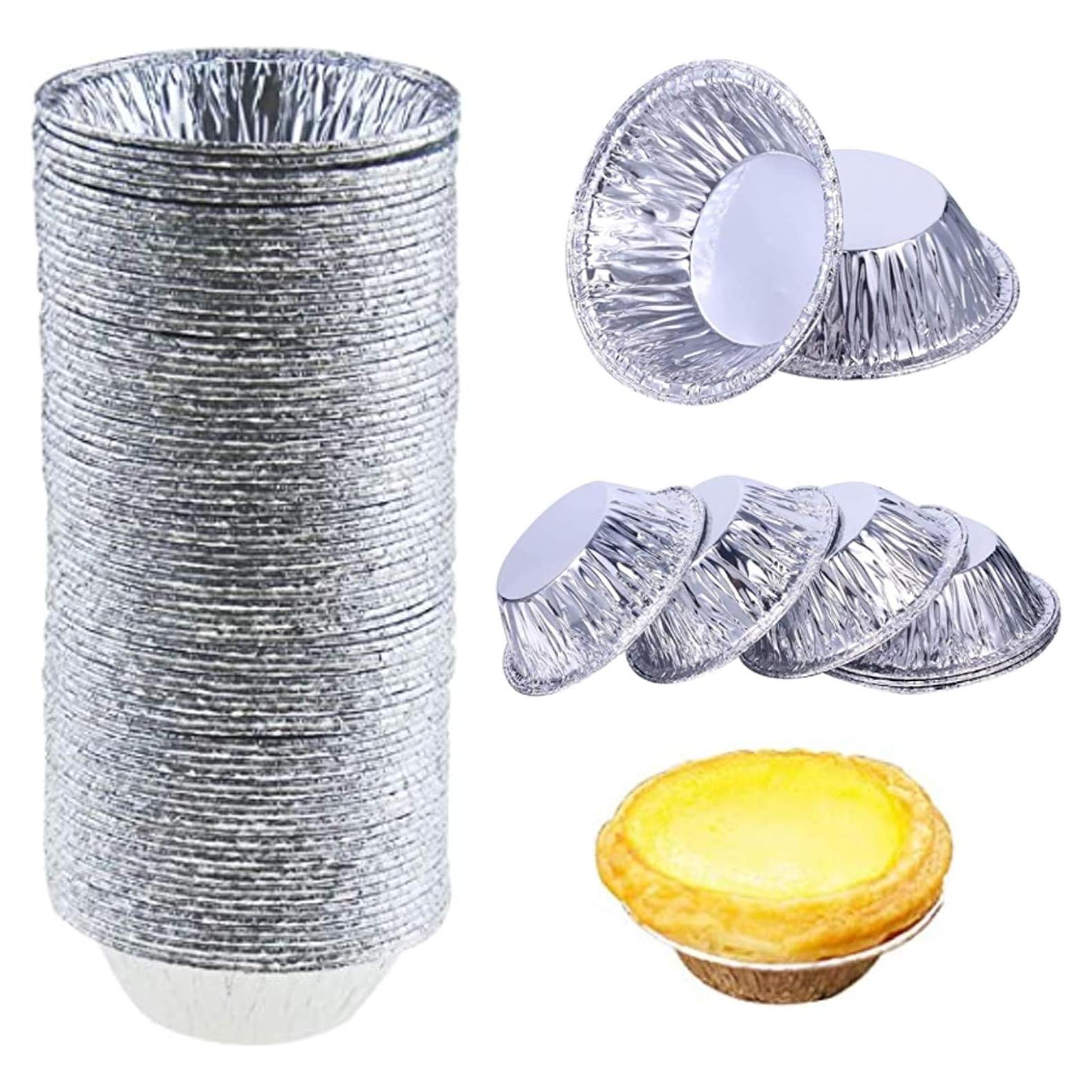 Paquete de 200 sartenes mini desechables HXHLYH 7 cm aluminio