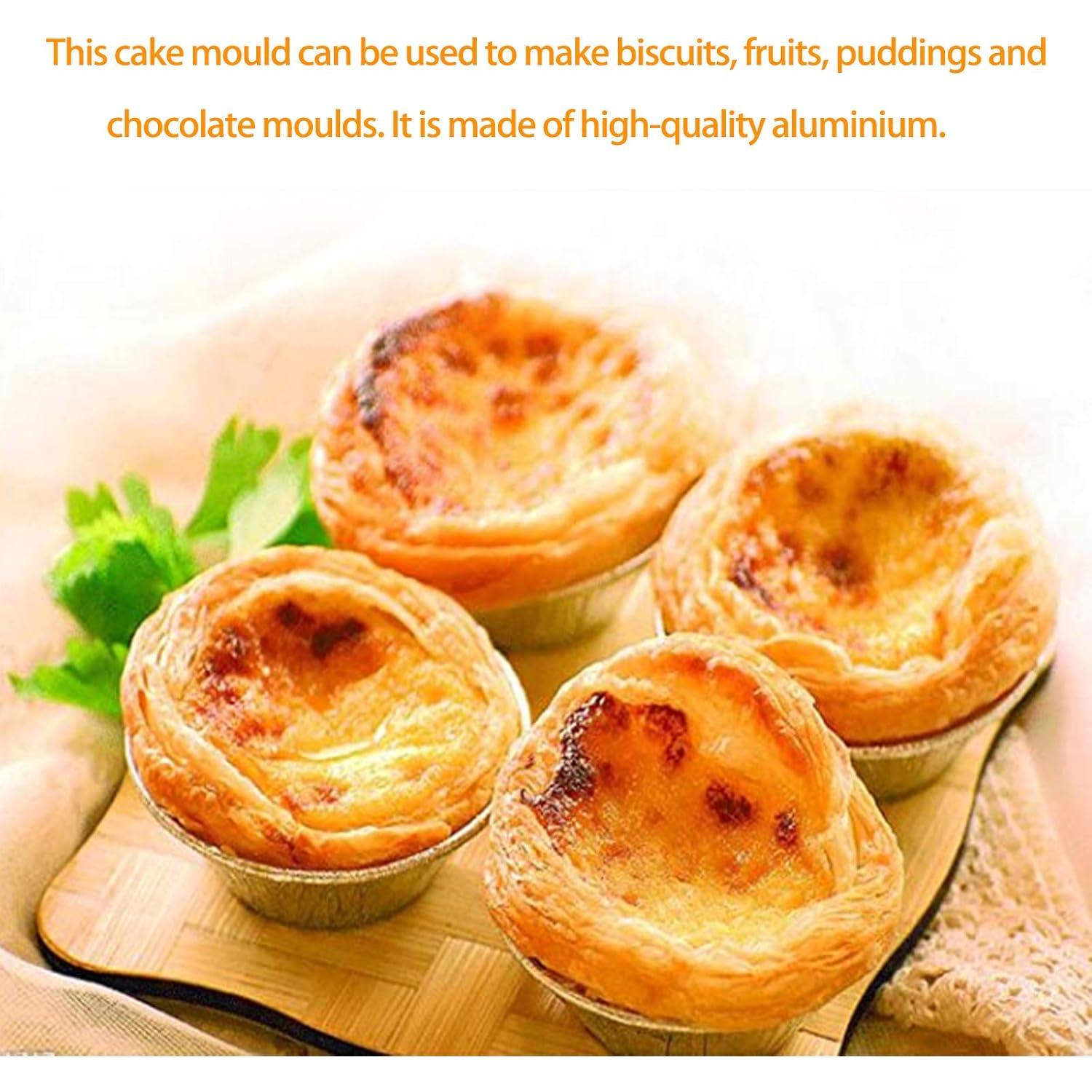 Paquete de 200 sartenes mini desechables HXHLYH 7 cm aluminio