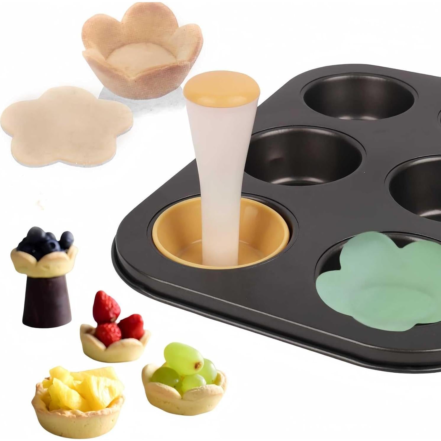 Moldes para Tartas de Huevo YOUMEHE 11.4x6.9 cm Reutilizables