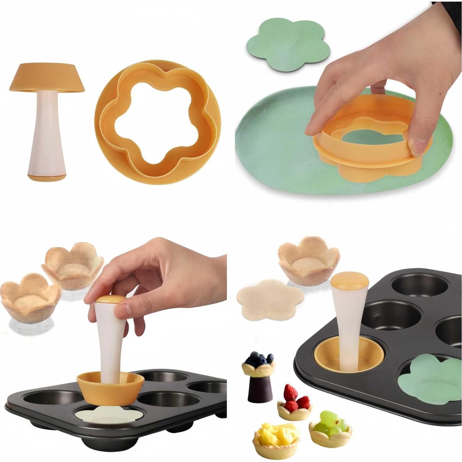 Moldes para Tartas de Huevo YOUMEHE 11.4x6.9 cm Reutilizables