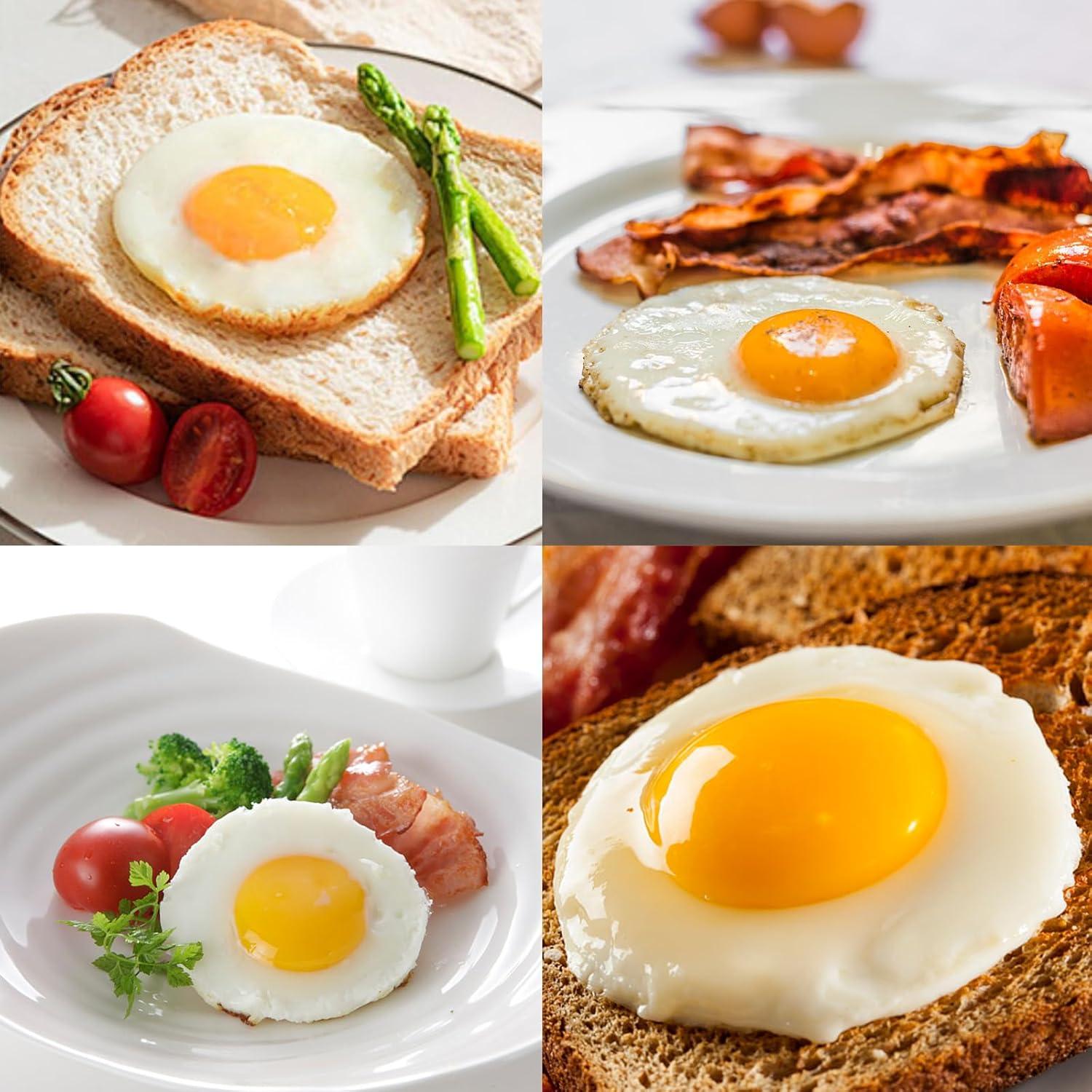 Juego de 4 Anillos de Huevo de Silicona YOLCAR Multicolor