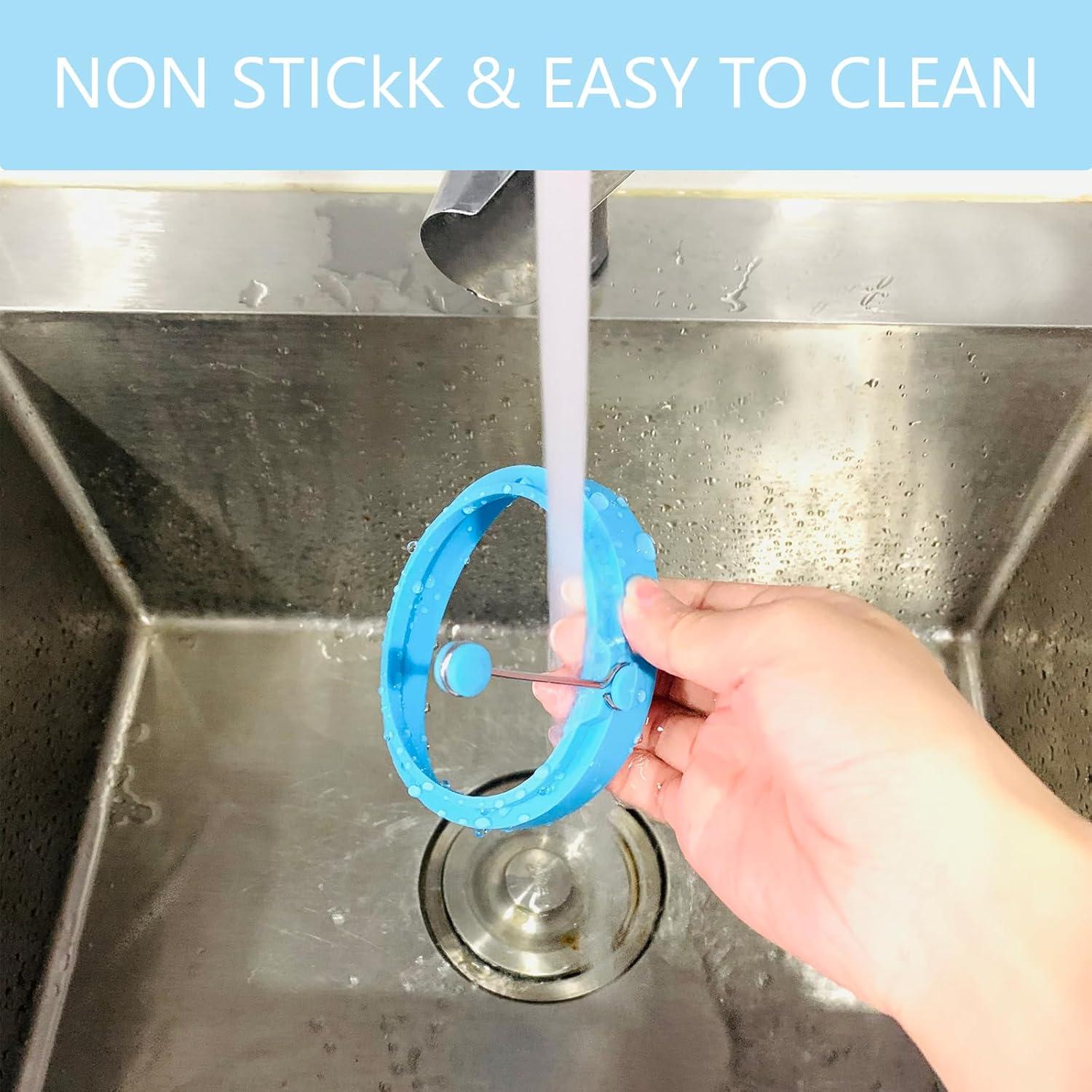 Juego de 4 Anillos de Huevo de Silicona YOLCAR Multicolor