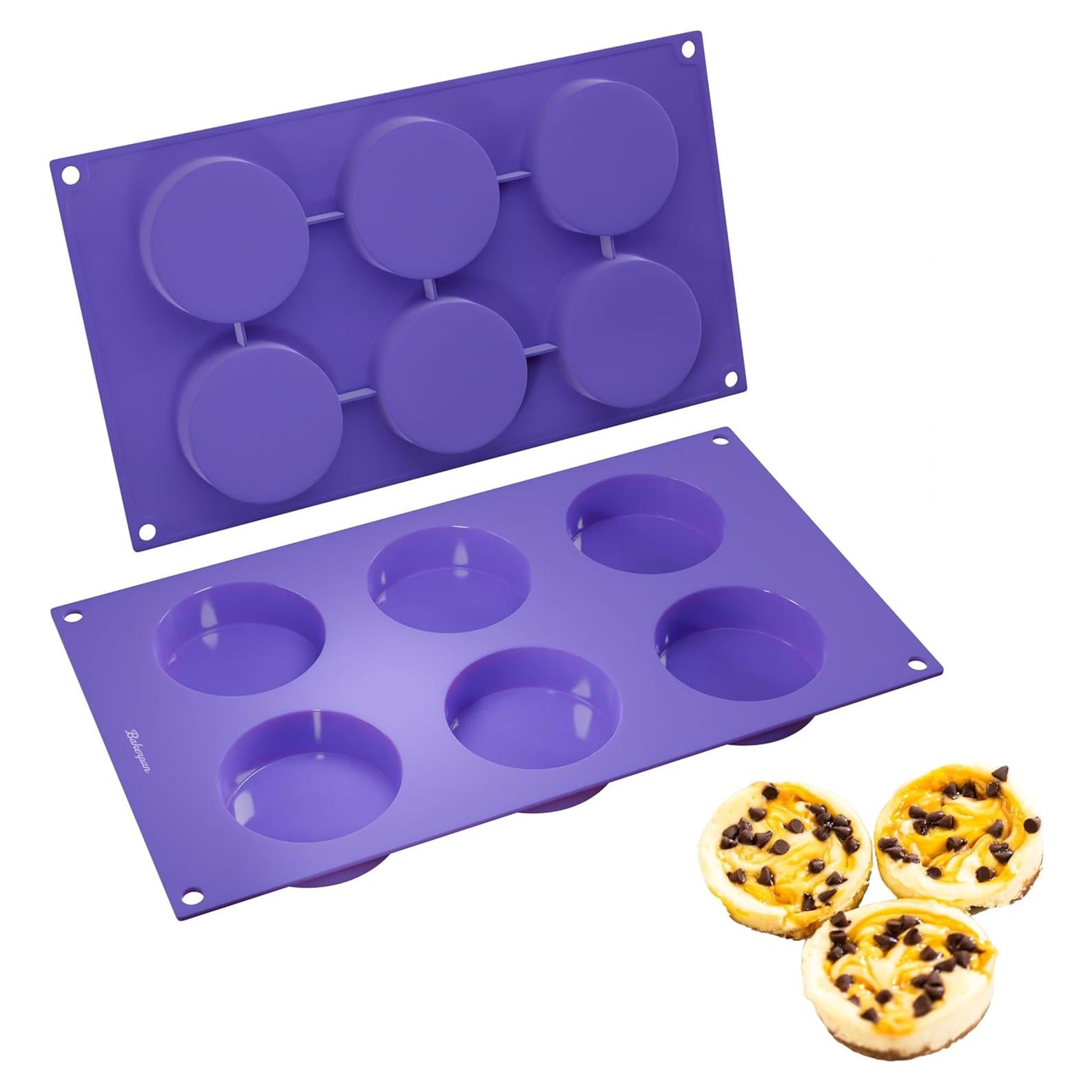 Moldes de Silicona para Muffin Bakerpan - Set de 2 - 6.35 cm