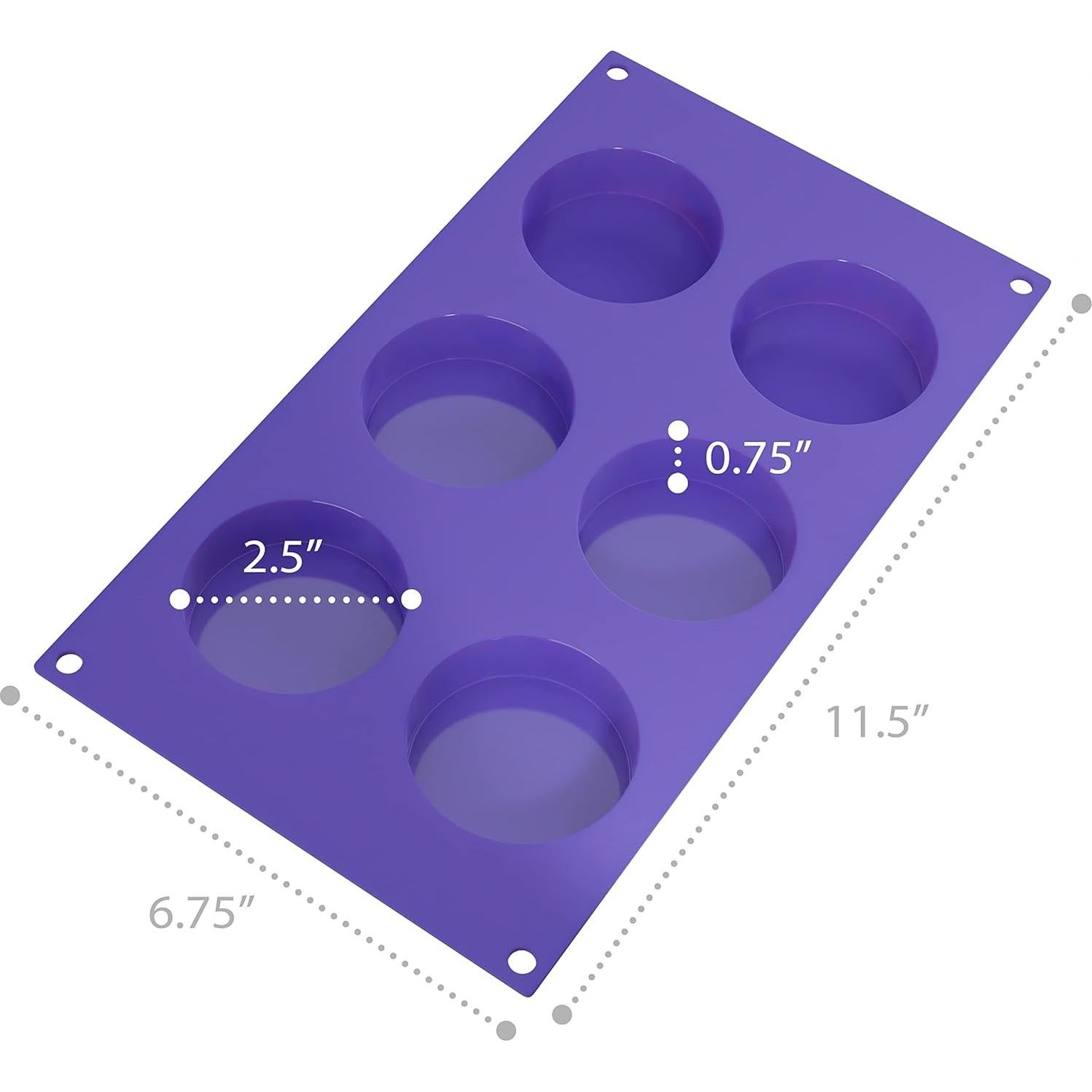Moldes de Silicona para Muffin Bakerpan - Set de 2 - 6.35 cm