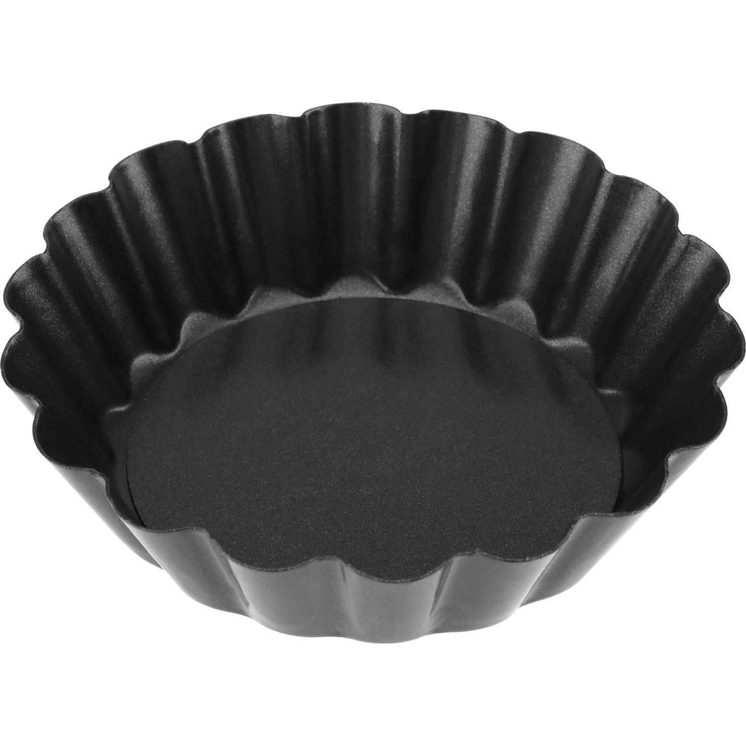 18 Moldes para Tartas de Huevo SENJEOK 8cm Fondo Desmontable