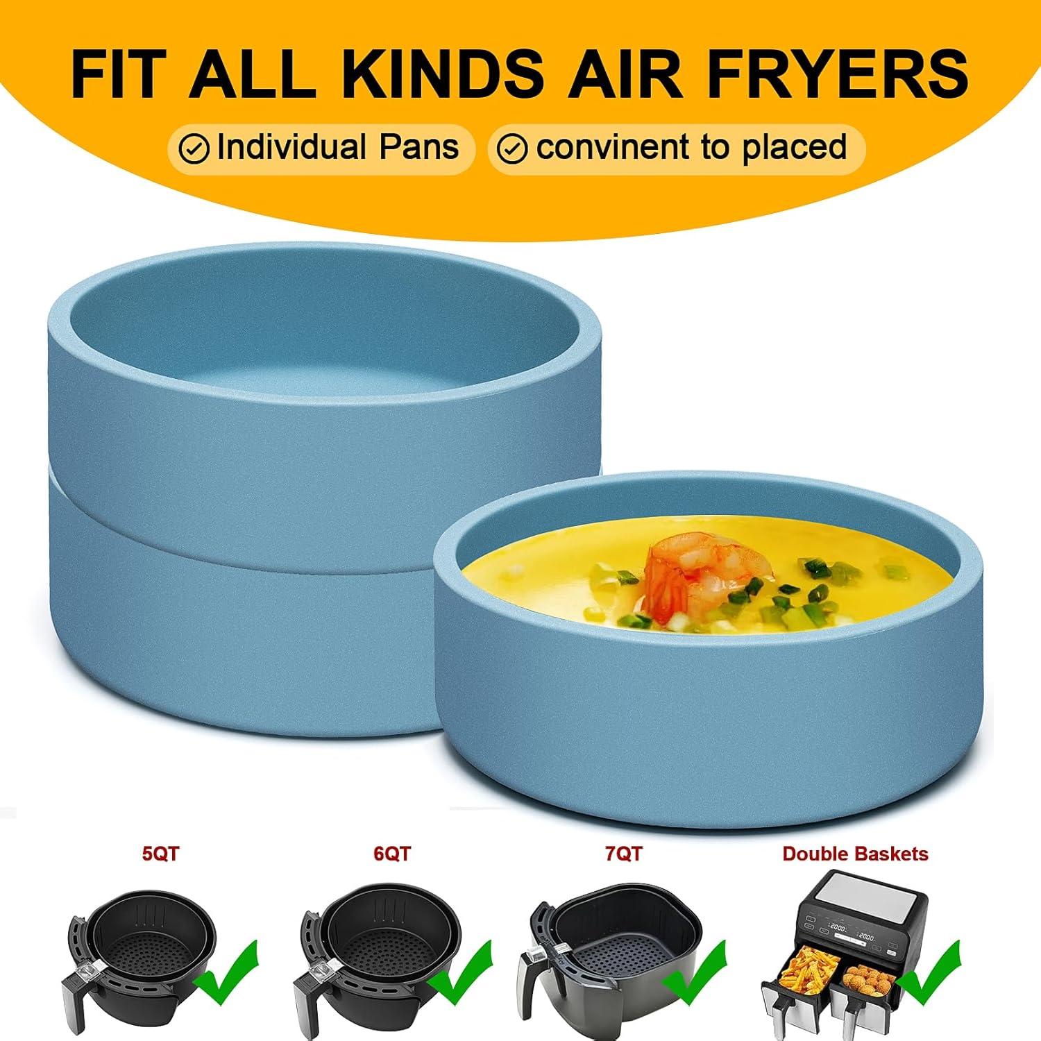 Molde de Silicona para Huevo Dootafy 3 Piezas Azul 10.16 cm