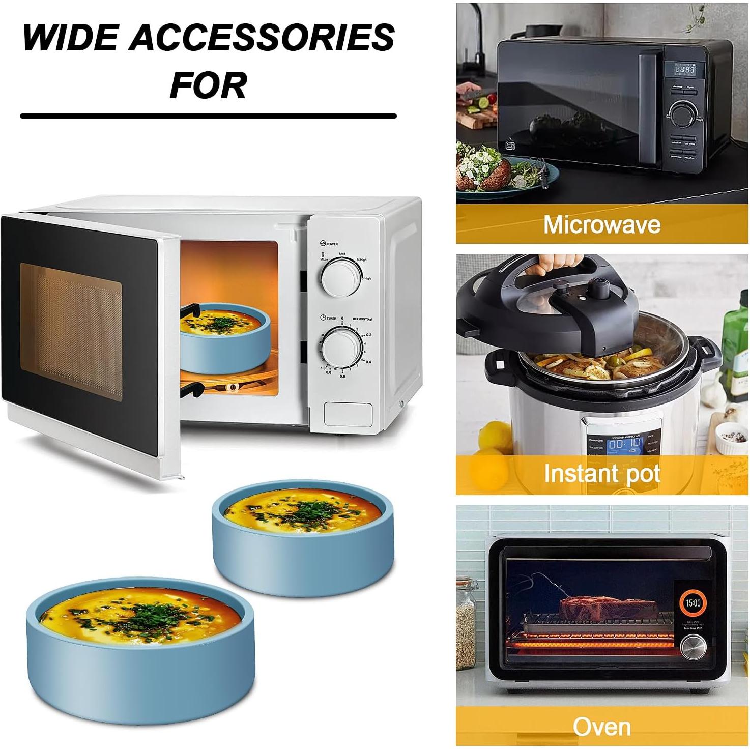 Molde de Silicona para Huevo Dootafy 3 Piezas Azul 10.16 cm