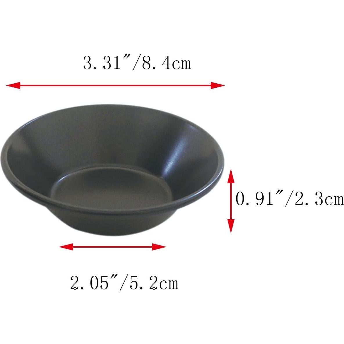 Molde Redondo para Tartas de Huevo Proshopping - 8 Piezas, Acero al Carbono