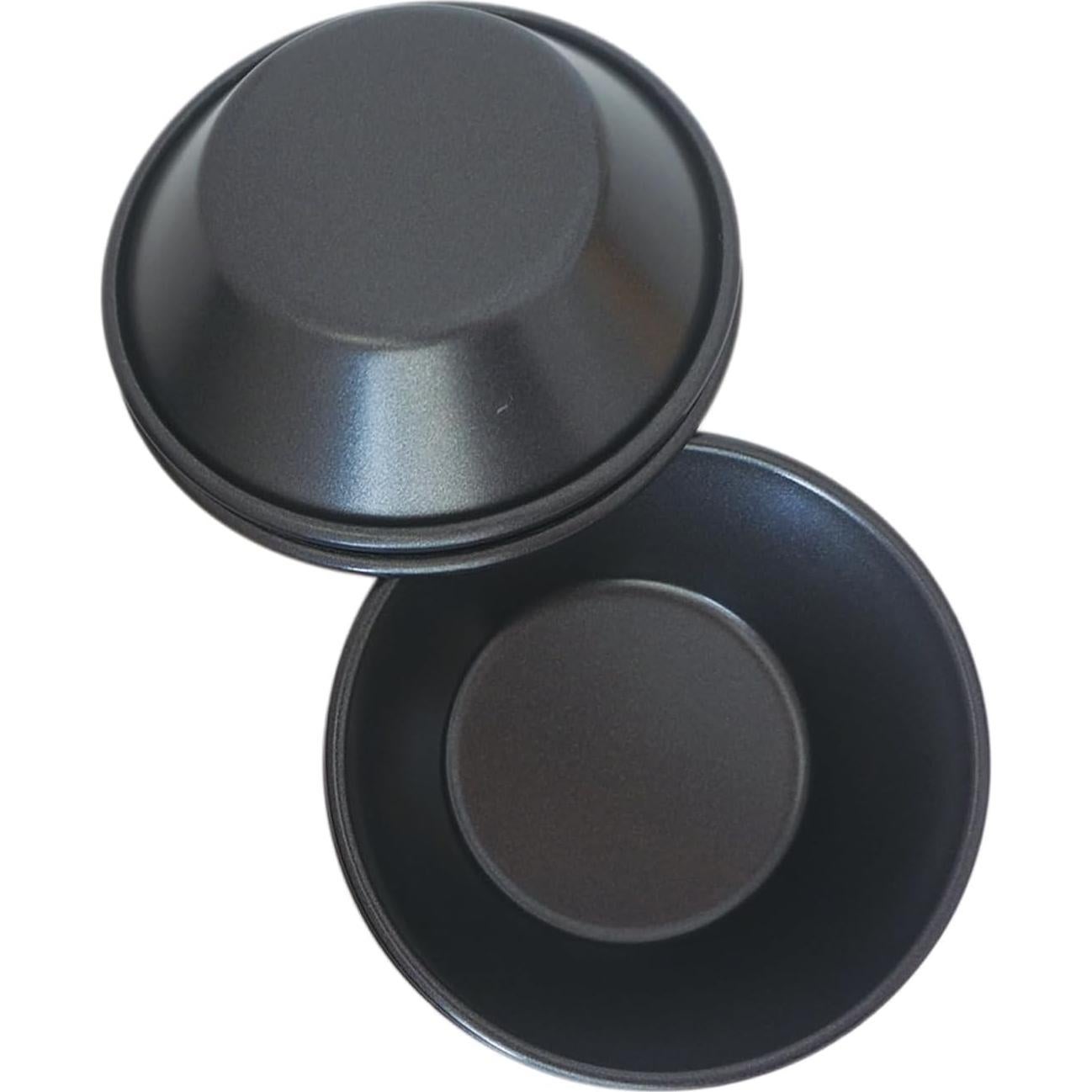 Molde Redondo para Tartas de Huevo Proshopping - 8 Piezas, Acero al Carbono