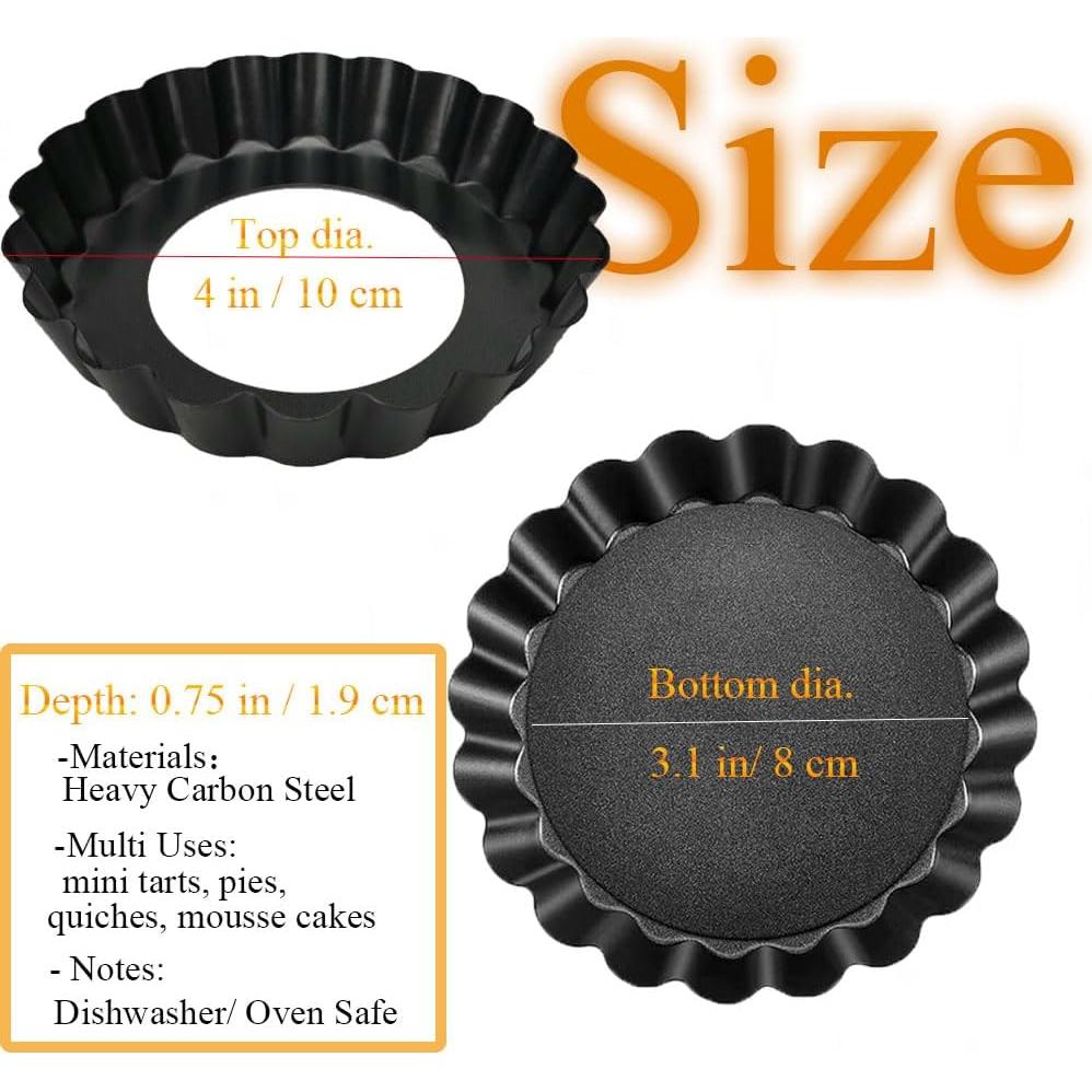 Set de 7 Sartenes para Tarta KUAYB 10 cm Antiadherente