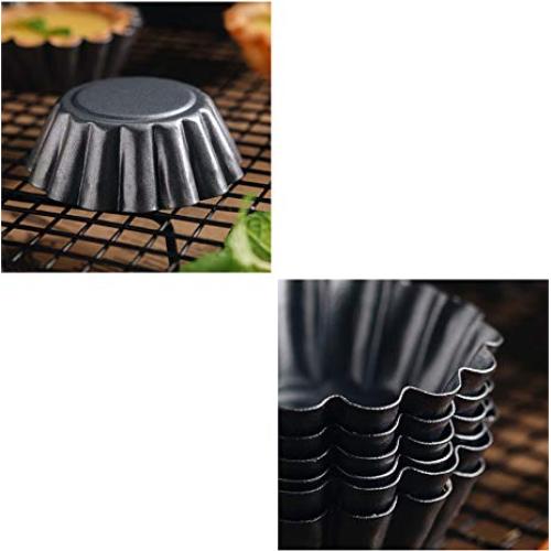 Molde de Horno Antiadherente WOIWO 2 Pcs 75x75mm para Tartas