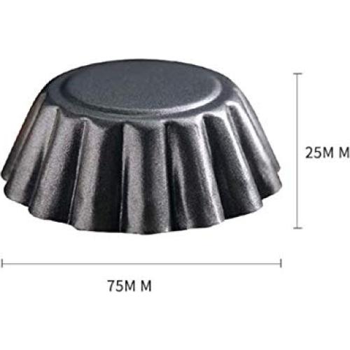 Molde de Horno Antiadherente WOIWO 2 Pcs 75x75mm para Tartas