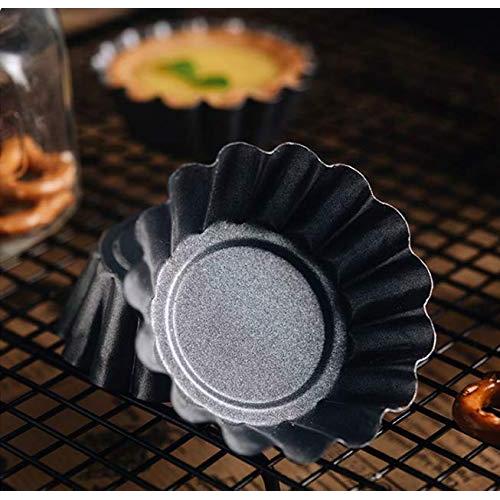 Molde de Horno Antiadherente WOIWO 2 Pcs 75x75mm para Tartas