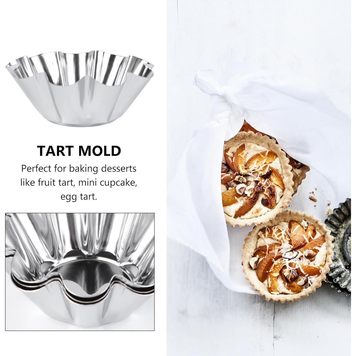 Moldes para Tartas Mikinona 6pcs Acero Inoxidable Antiadherentes