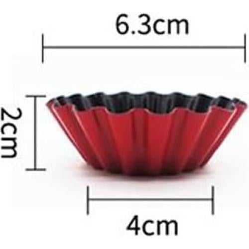 Moldes para Tartas de Huevo Pokinge 10 Piezas Antiadherentes