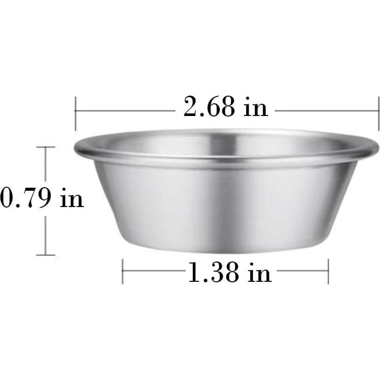 10 Moldes Redondos de Acero Inoxidable para Tartas de Huevo YO-yiHHG