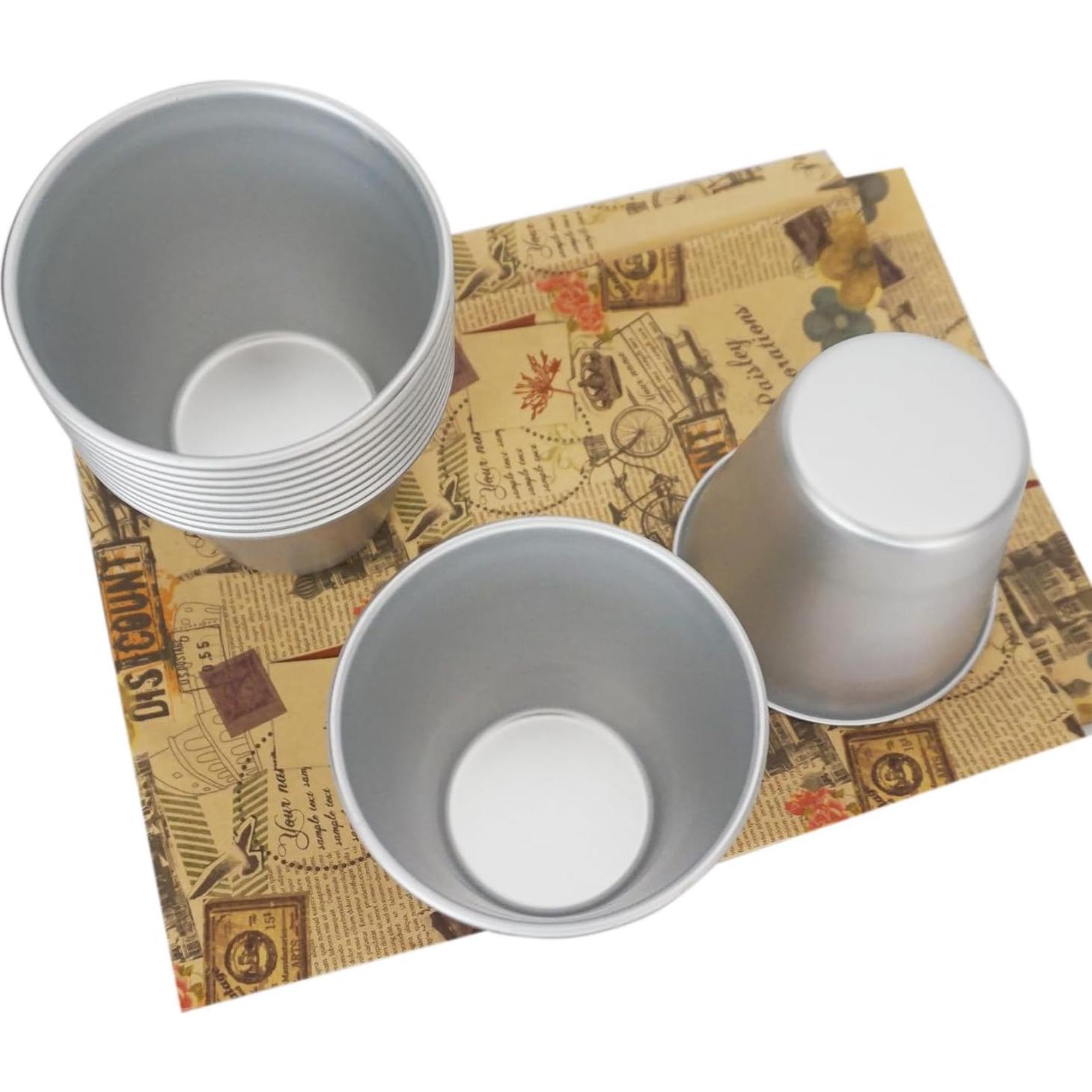 Moldes de Popover Proshopping 12 Pcs Aluminio 8.5cm