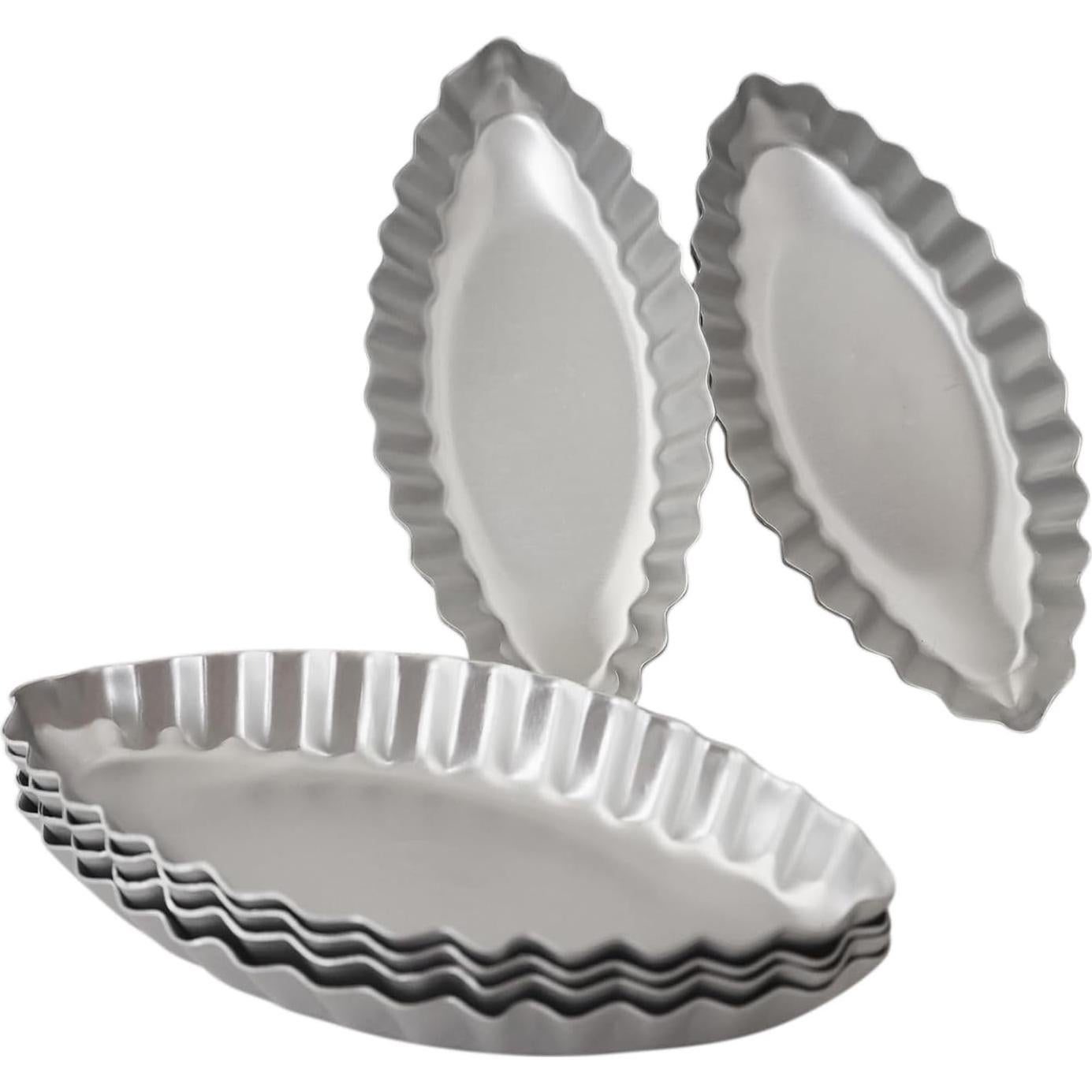 10 Moldes para Tartas de Huevo LoveDeal en Aluminio - Barco