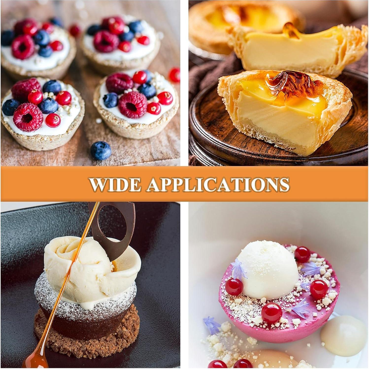 Juego de 9 Moldes para Tartas de Huevo Urxirha 7.6 cm