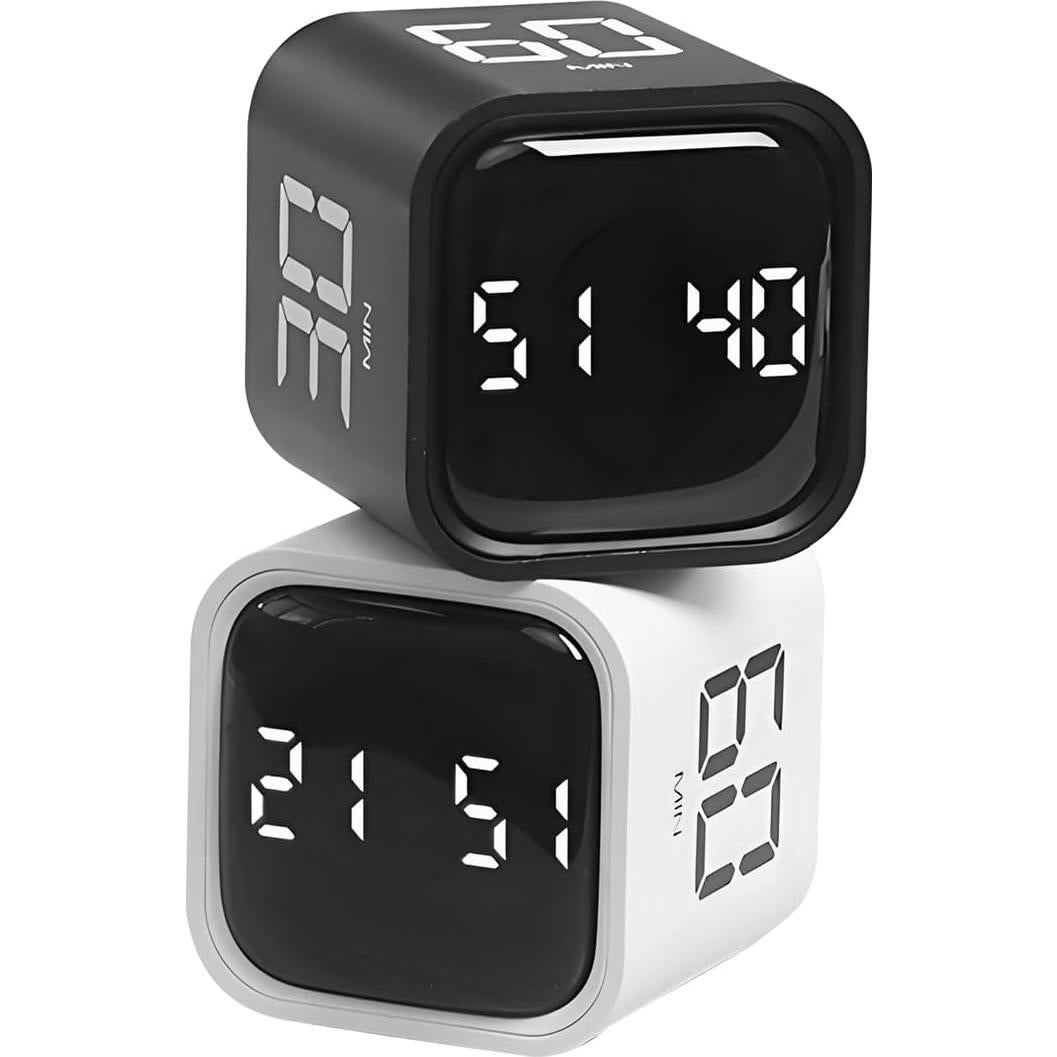 Temporizador Pomodoro QUMOX Blanco con Alertas y Modos Ajustables