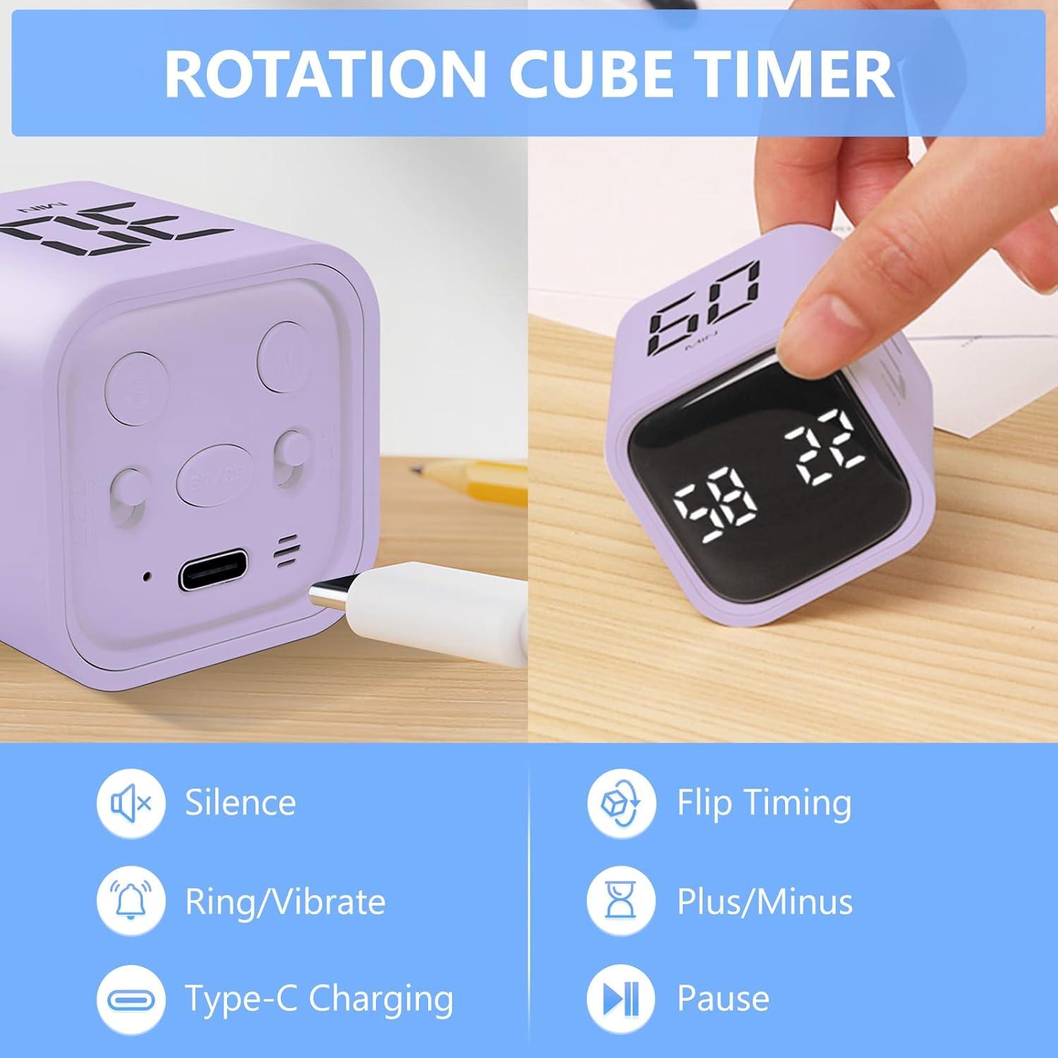 Temporizador Digital Foyucool Pomodoro Púrpura 5-60 Min