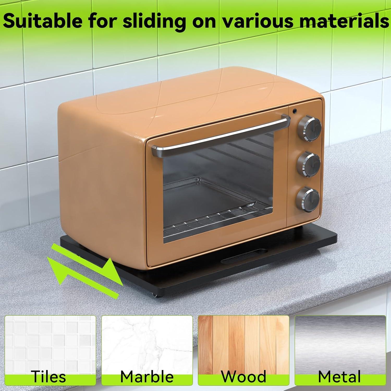 Bandeja Deslizante de Bambú HzTinT 40.6x33cm con Ruedas