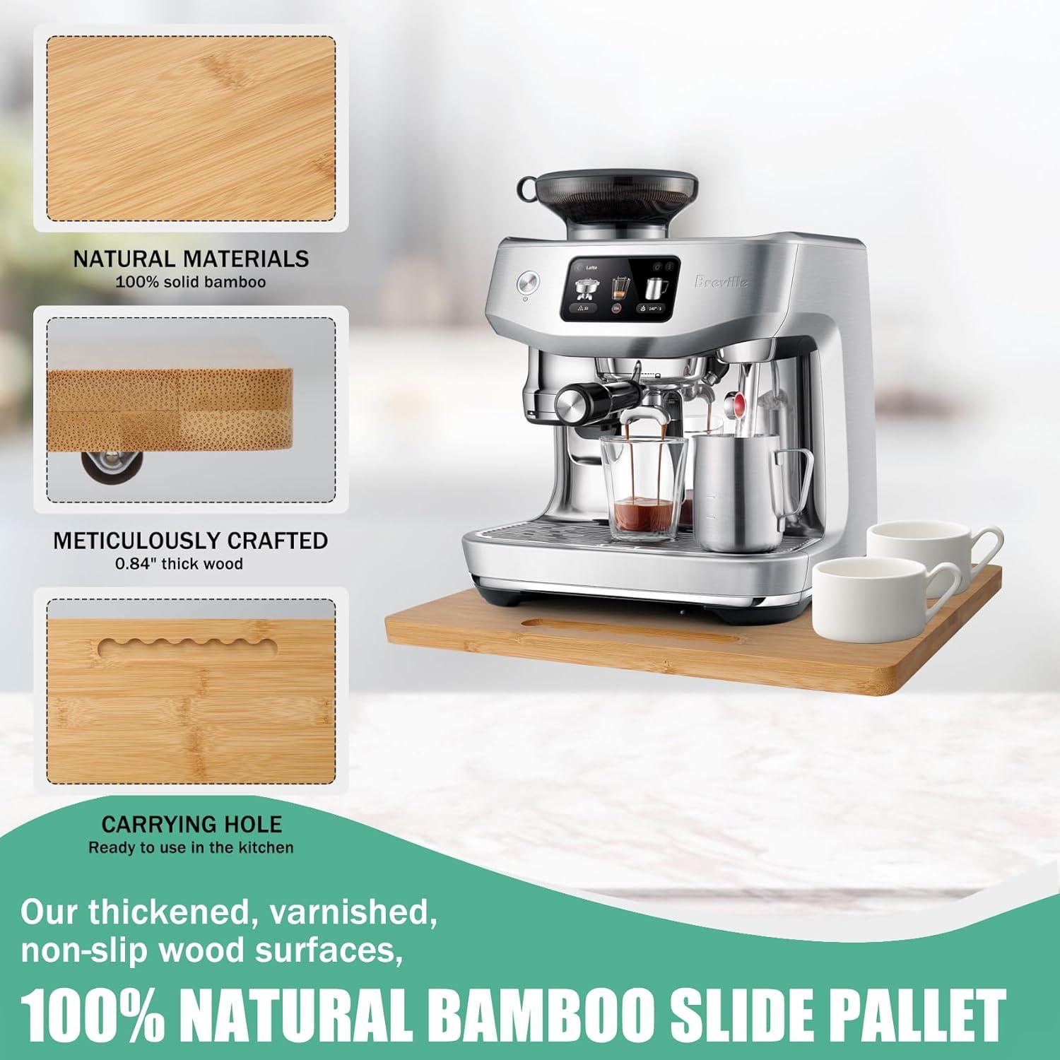 Bandeja Deslizante de Bambú WANYISHUN 24.1x35.6 cm Natural