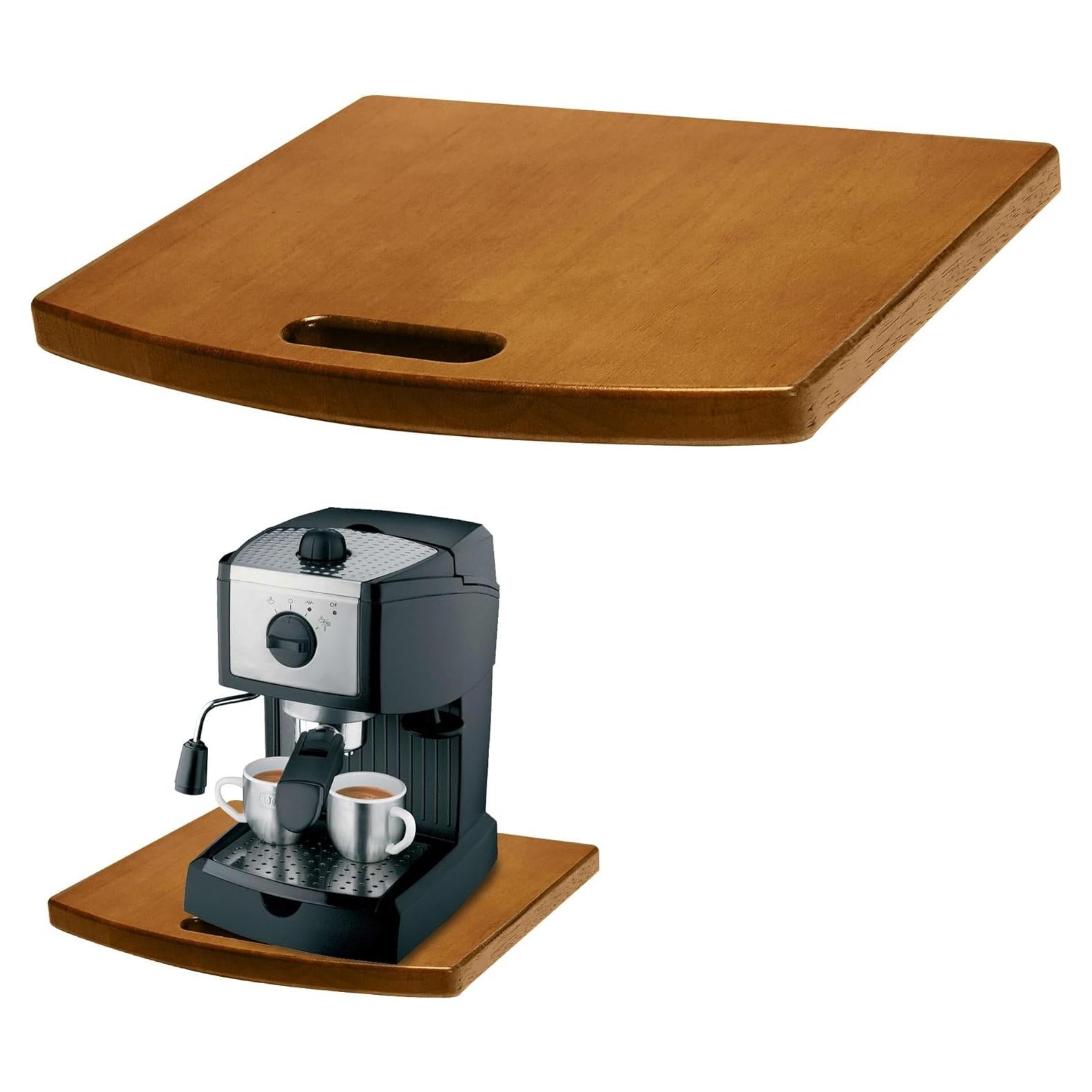 Bandeja Deslizante de Madera WifePro 25.4x30.5 cm para Cafeteras
