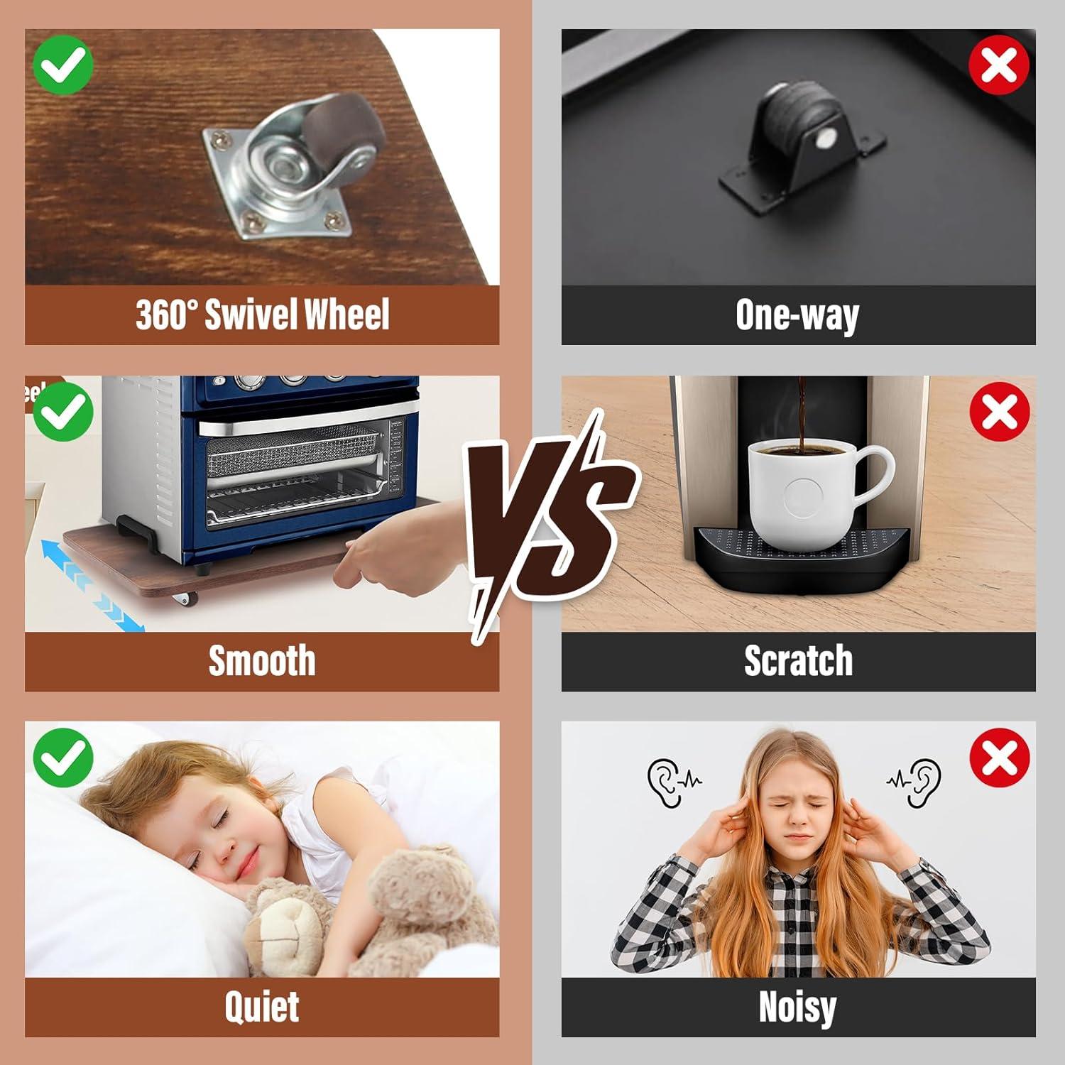 Bandeja deslizante 360° JAYOBGO para electrodomésticos - Grande 40x33cm