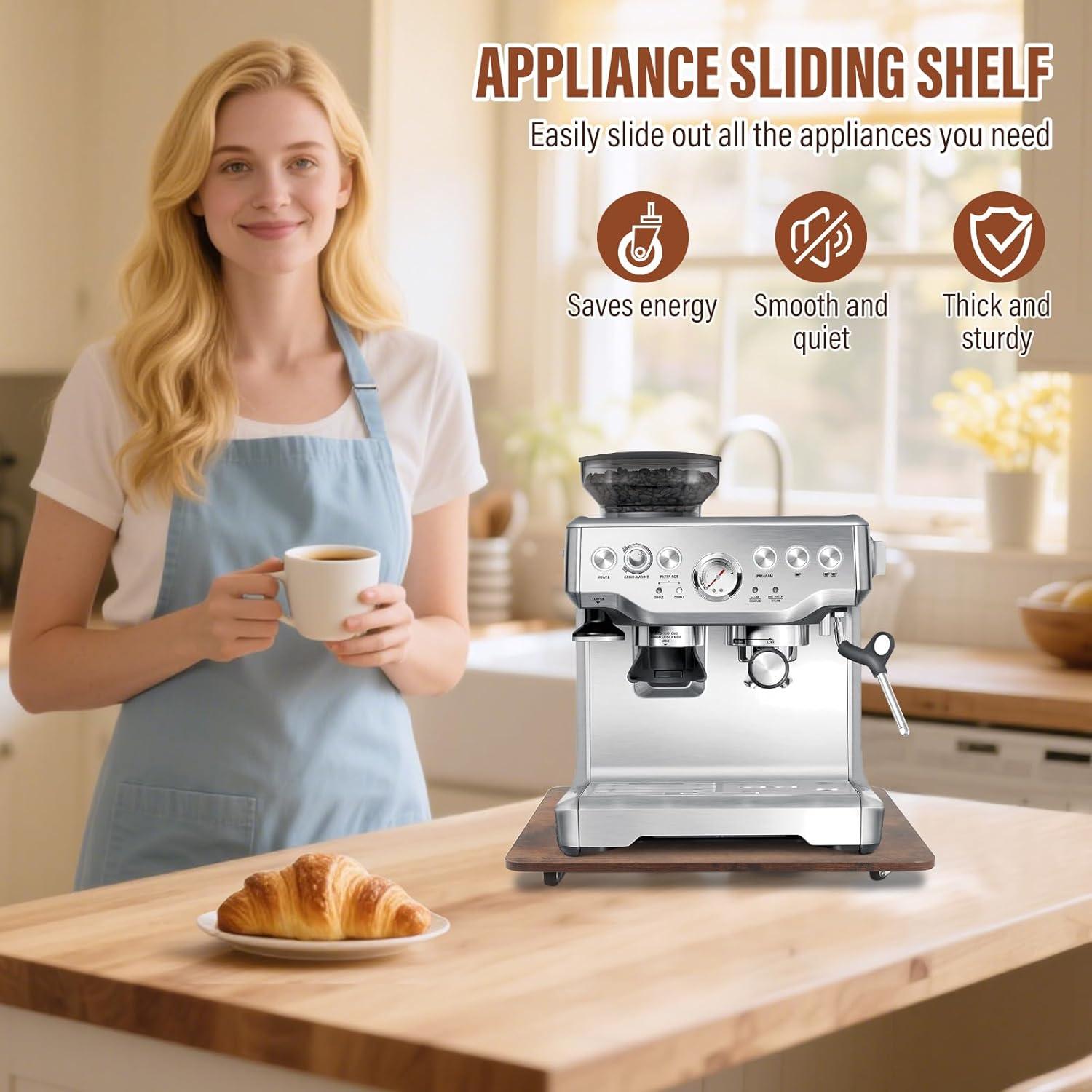 Bandeja deslizante 360° JAYOBGO para electrodomésticos - Grande 40x33cm