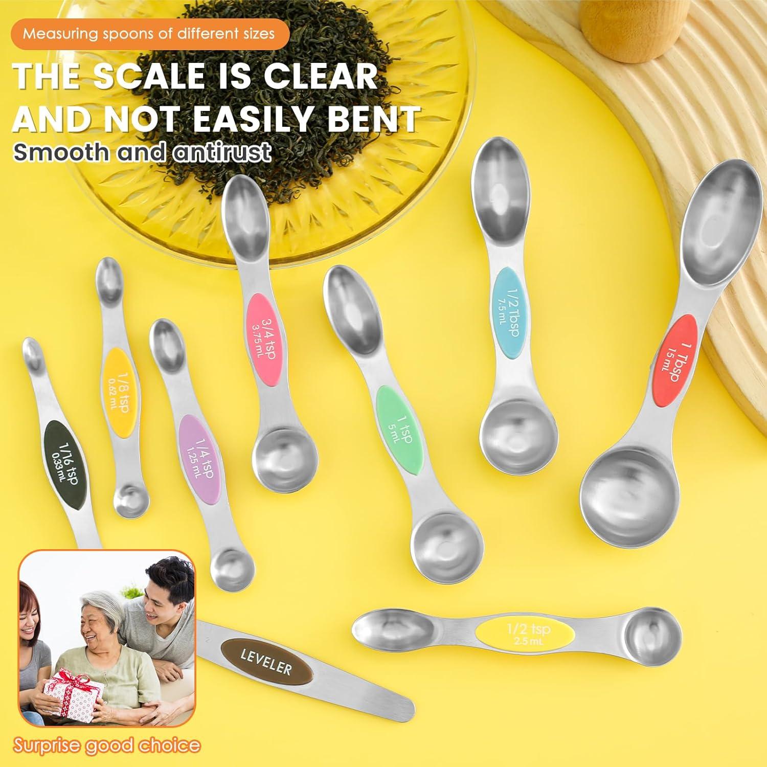 Cucharas Medidoras Magnéticas Acero Inoxidable YMKWZ 15ml