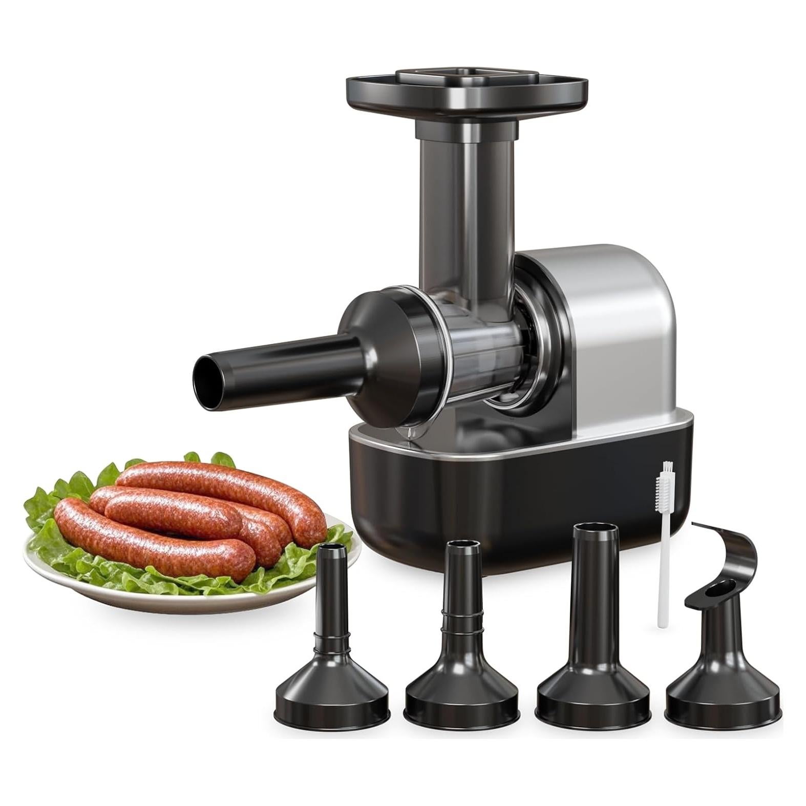 Máquina Embutidora Eléctrica Keerain 1.89kg con 3 Tubos